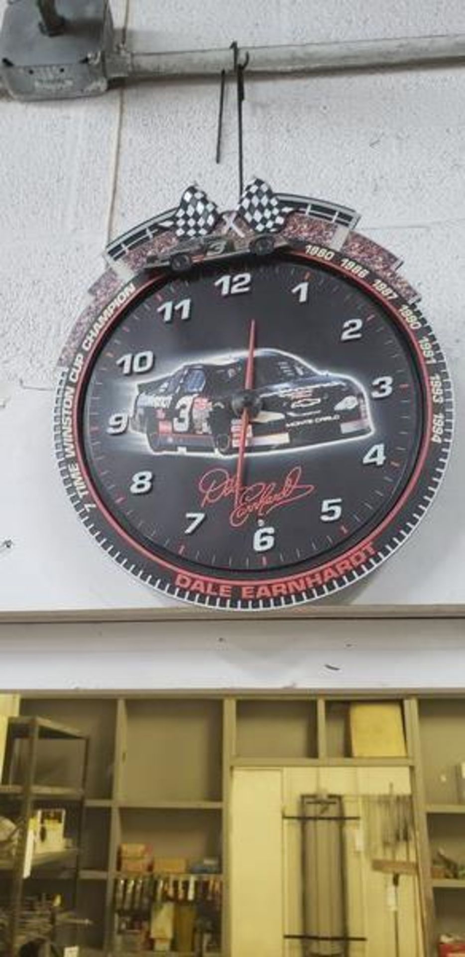 DALE EARNHARDT WALL CLOCK