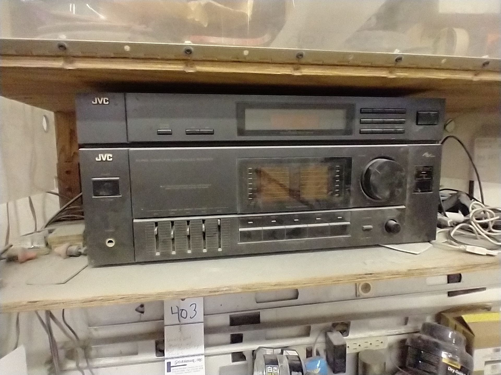 JVC TUNER AND RECEIVER RX-R85 WITH SPEAKERS