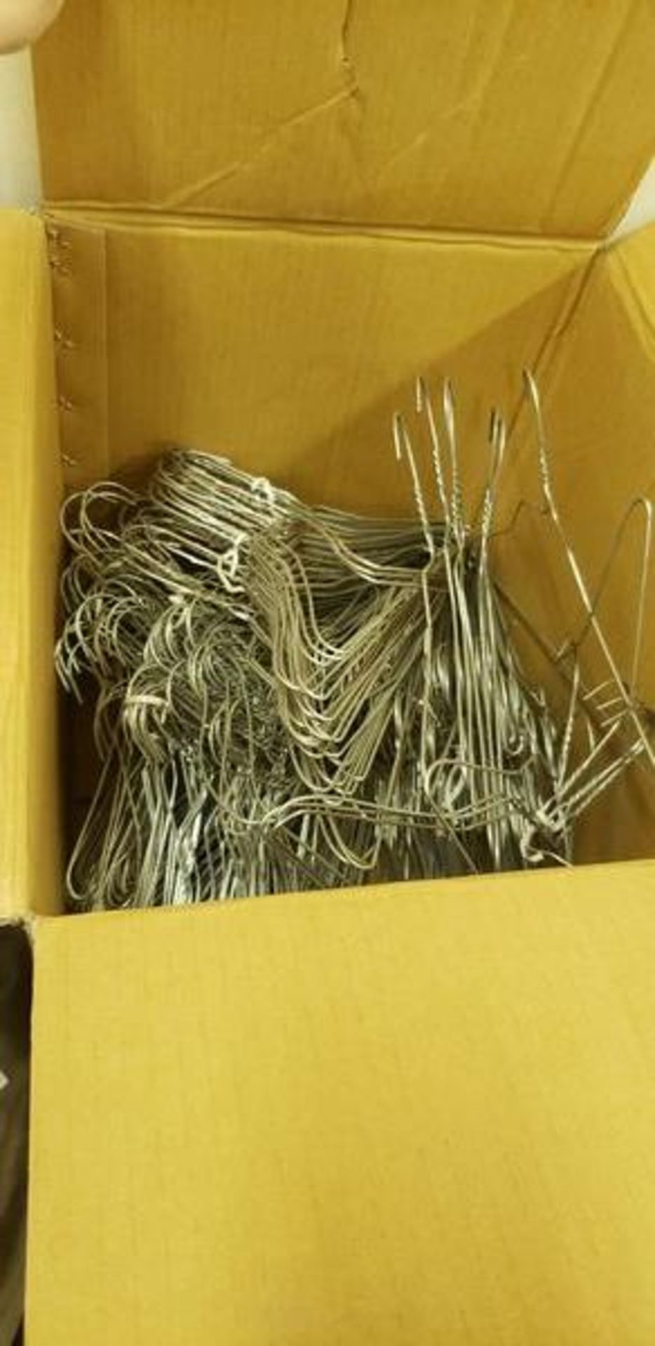 BOX OF WIRE HANGERS