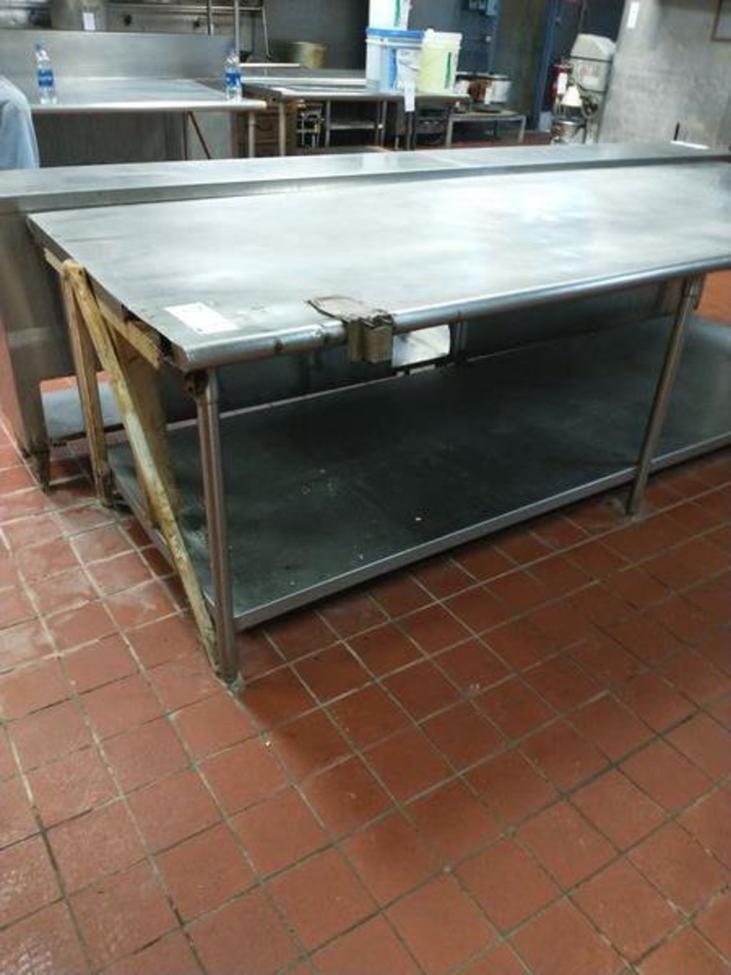 STAINLESS PREP TABLE 10' X 42" X 35" - Image 2 of 5