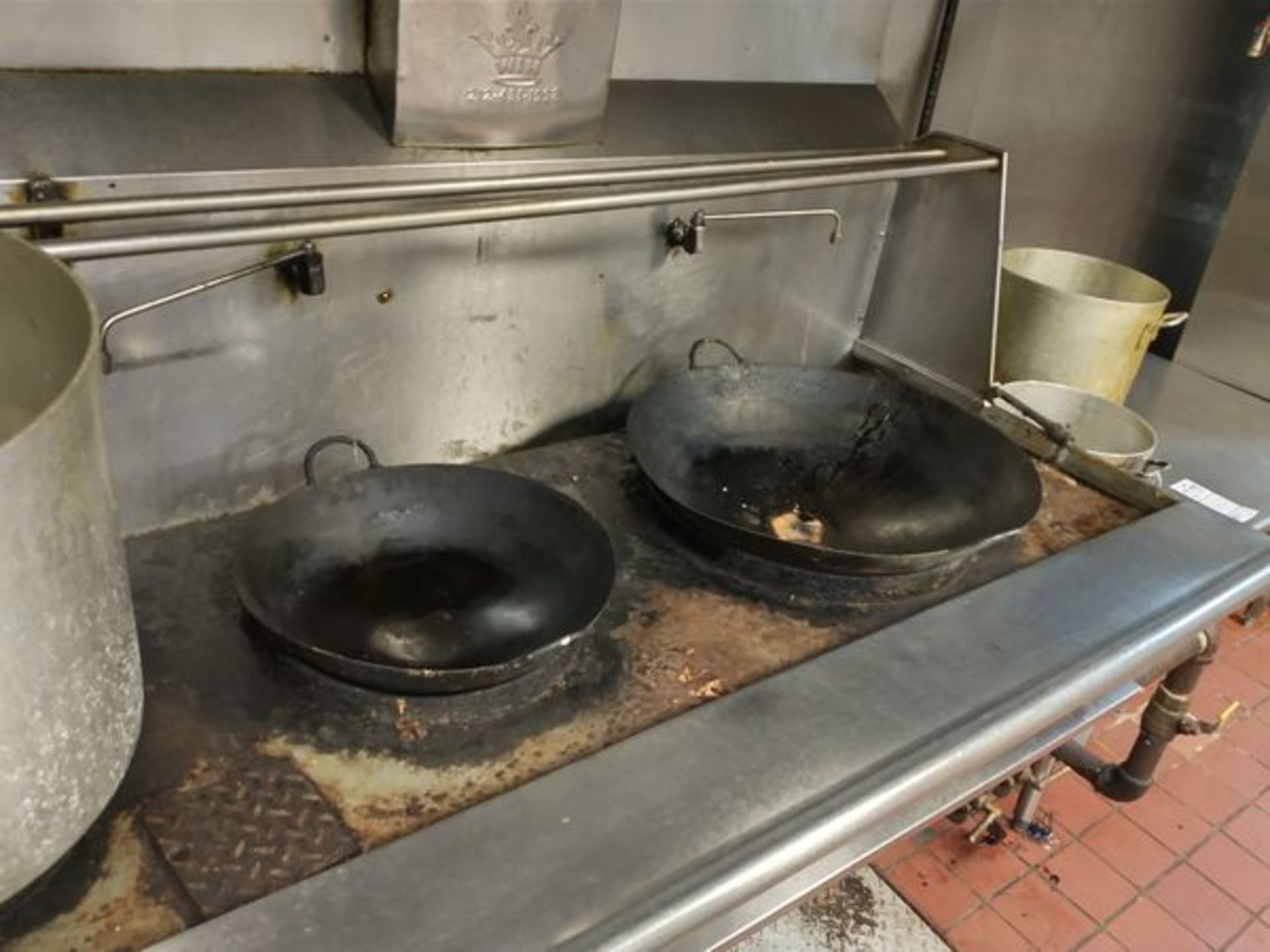 LOT OF 6 WOK COOKING PANS - Image 4 of 4