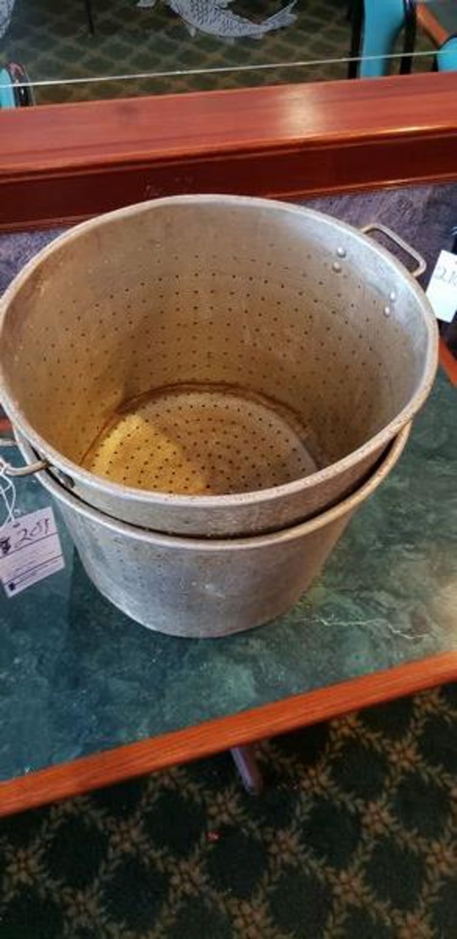 (2) 29" ROUND X 15" DEEP COLANDER STOCK POTS - Image 2 of 2