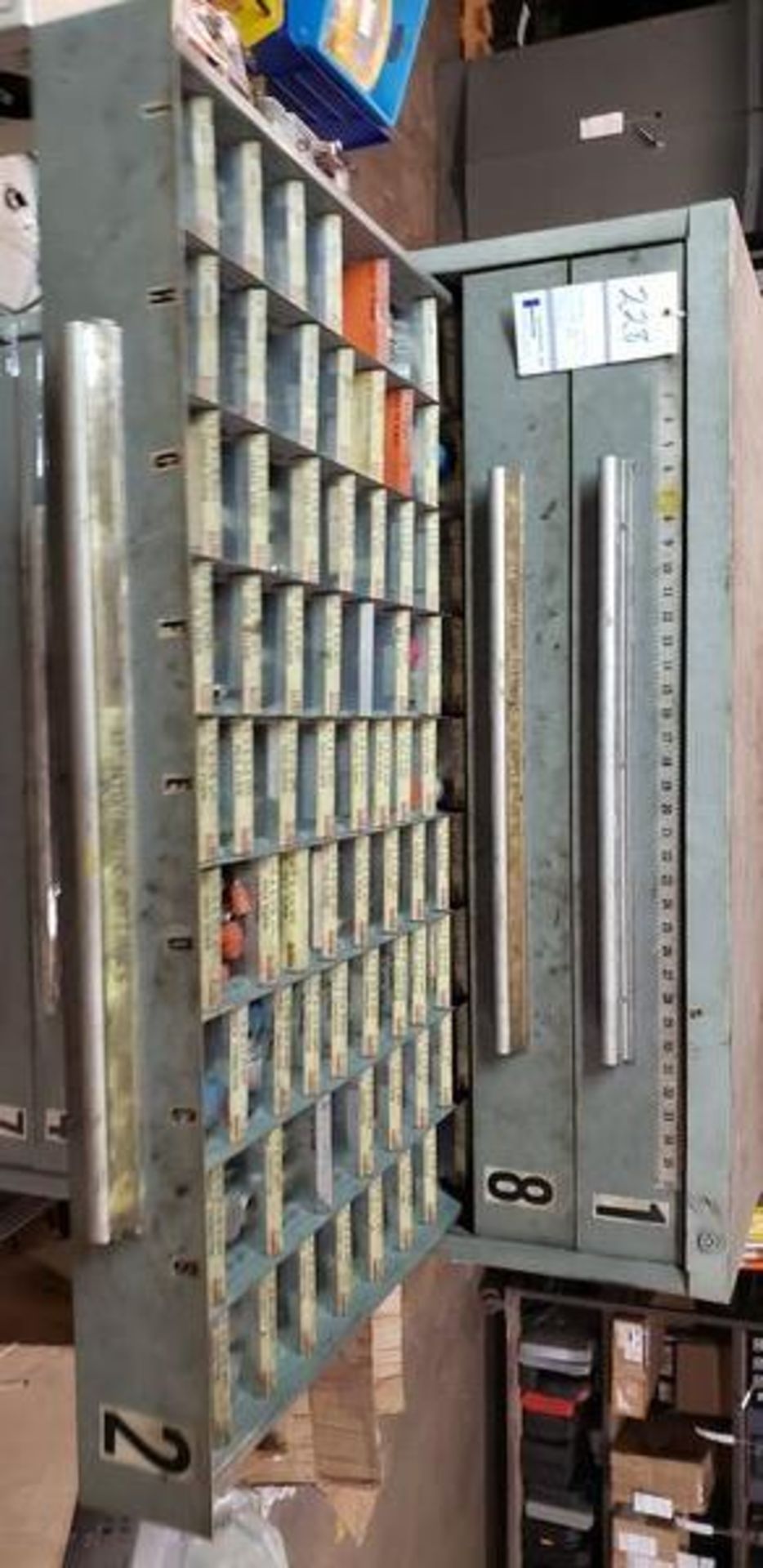 (VIDMAR TYPE) 11 DRAWER PARTS CABINET WITH CONTENTS OF FITTINGS - Image 5 of 16