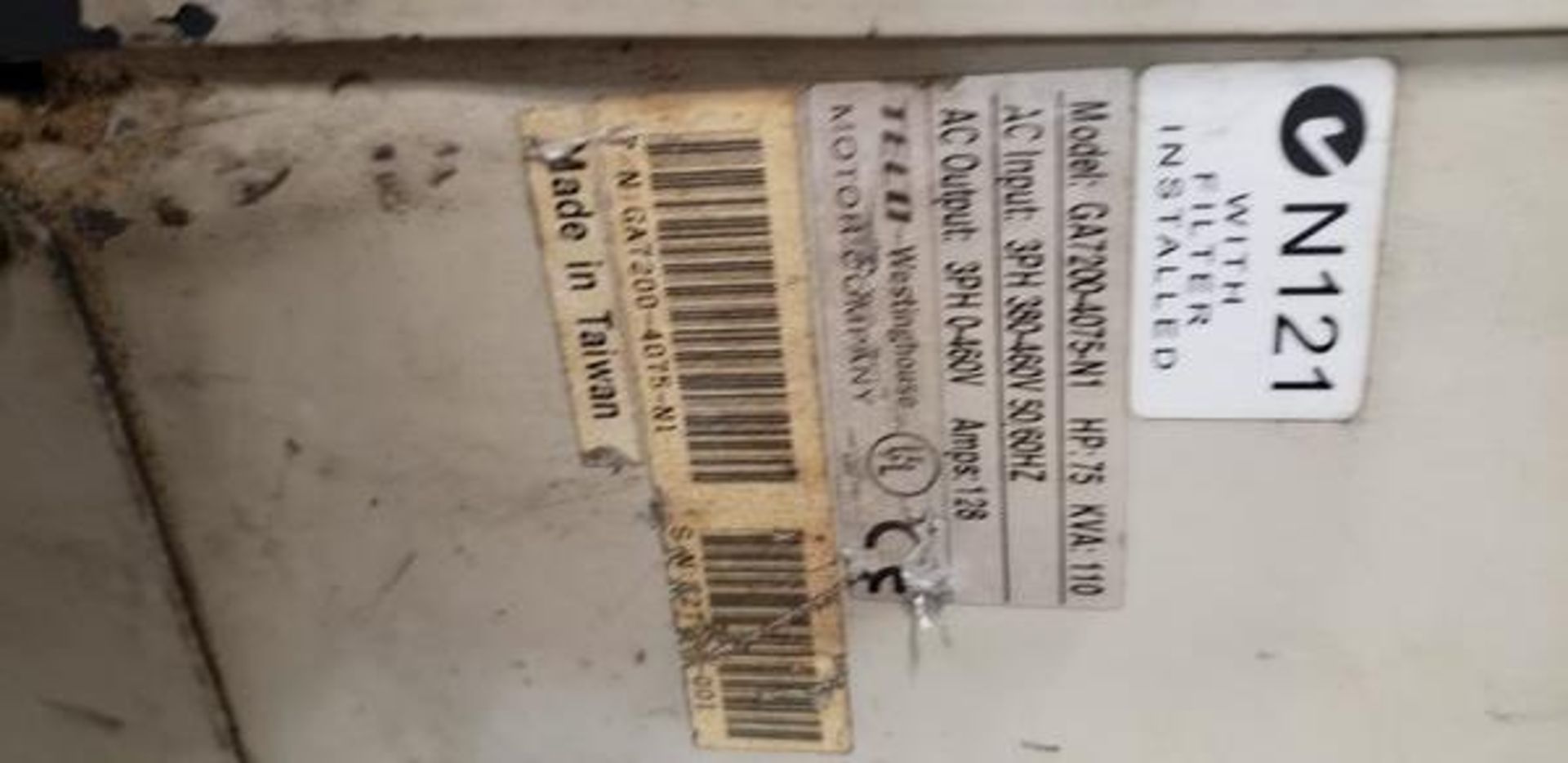 TECO GA7200 MOTOR DRIVE GA7200/4075-N1 - Image 3 of 3