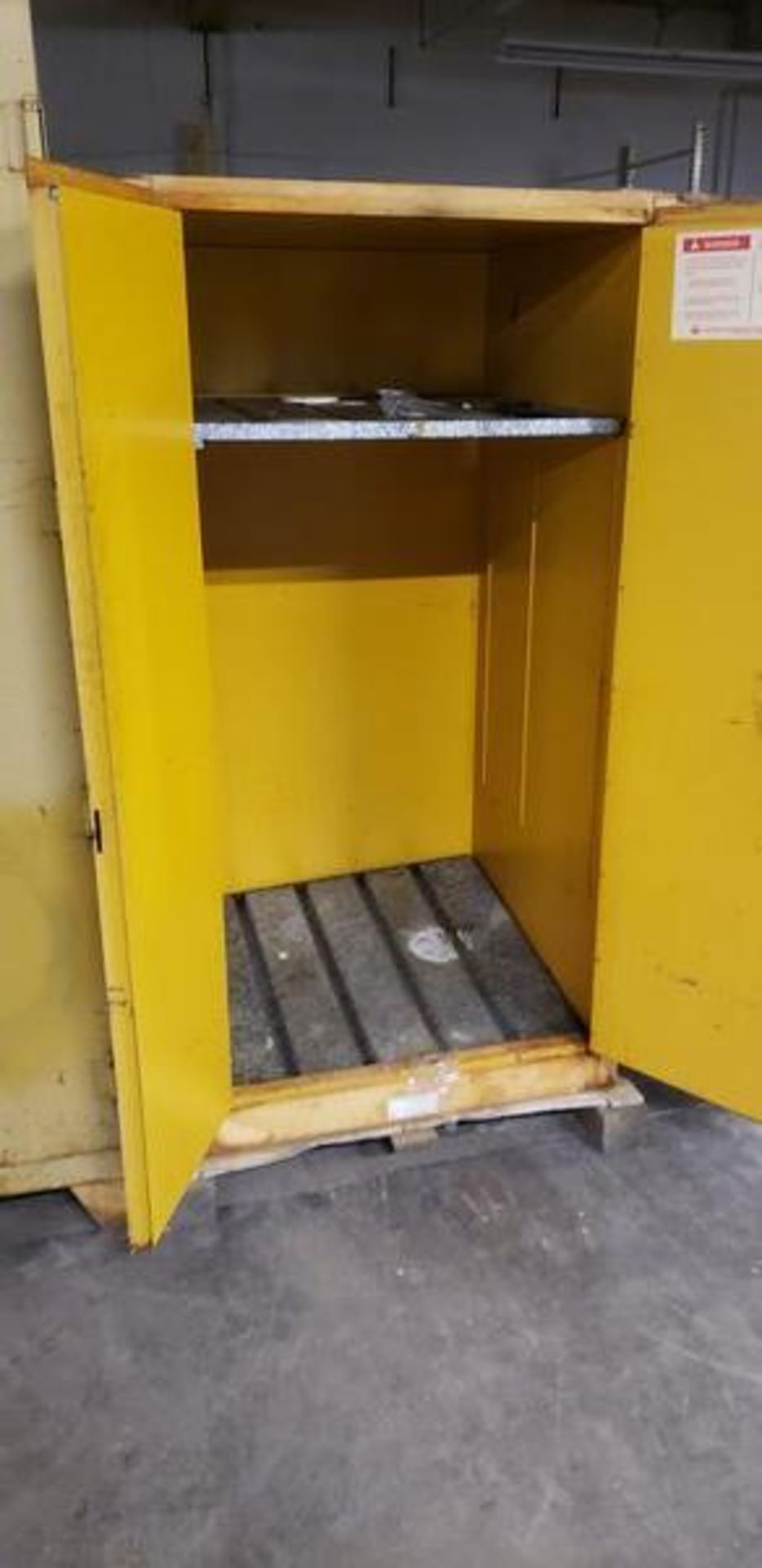 34" X 34" X 66" FLAMMABLE STORAGE CABINET - Image 2 of 2