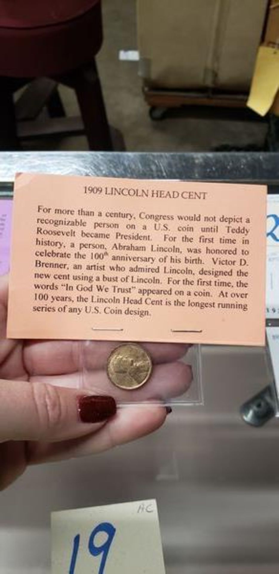1909 LINCOLN HEAD CENT