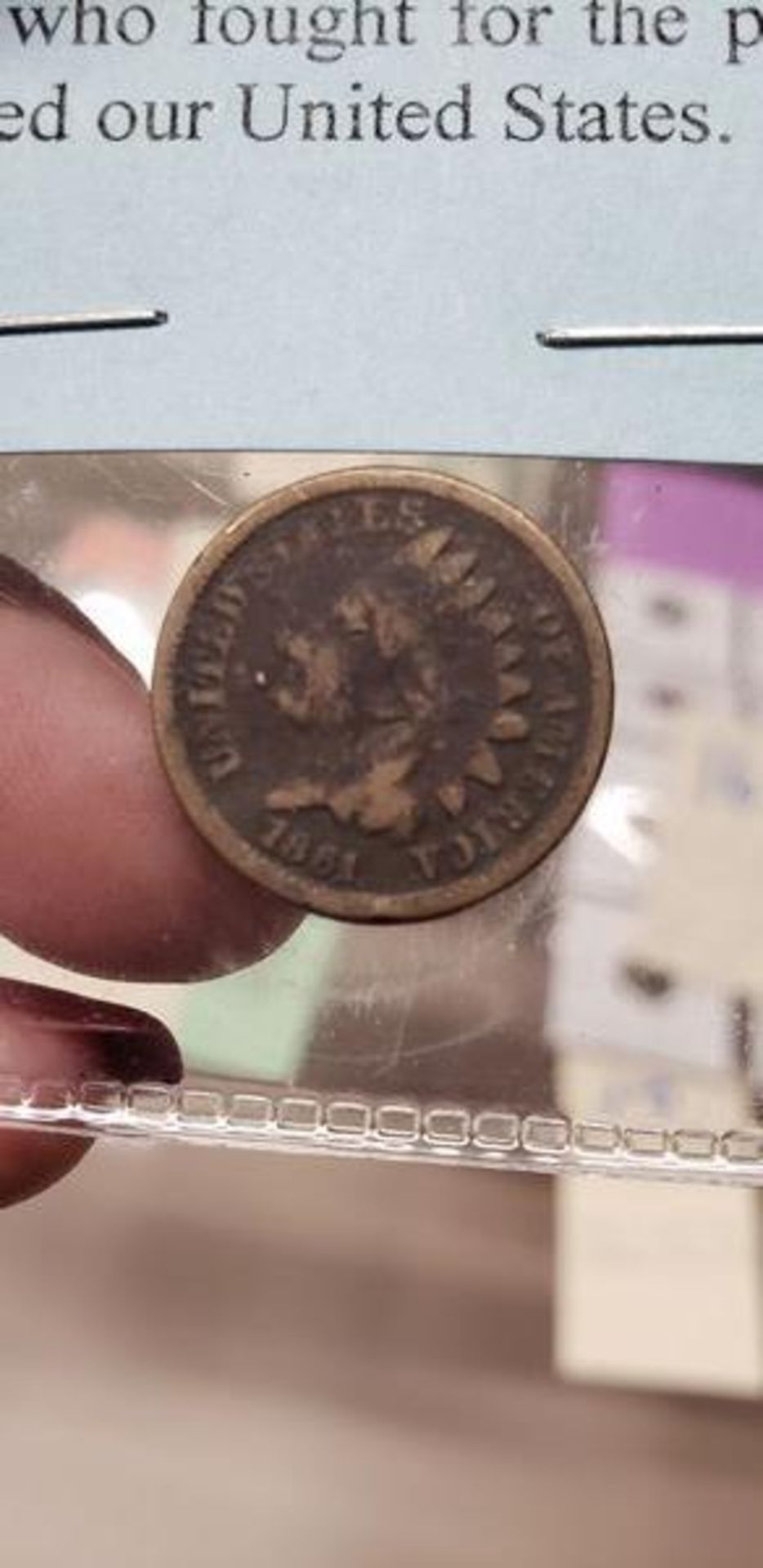 1861 CIVIL WAR INDIAN HEAD CENT - Image 2 of 3