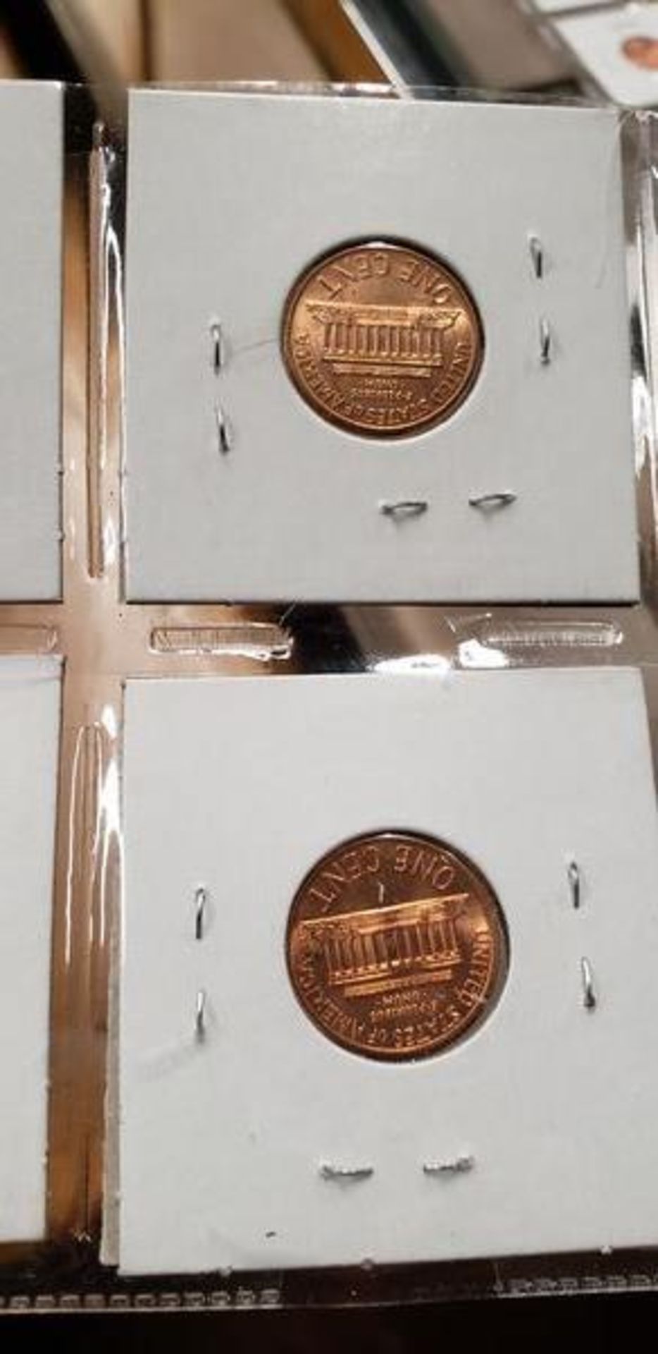 LOT OF 8 BRILLIANT UNCIRCULATED OLD LINCOLN CENTS - Image 6 of 9