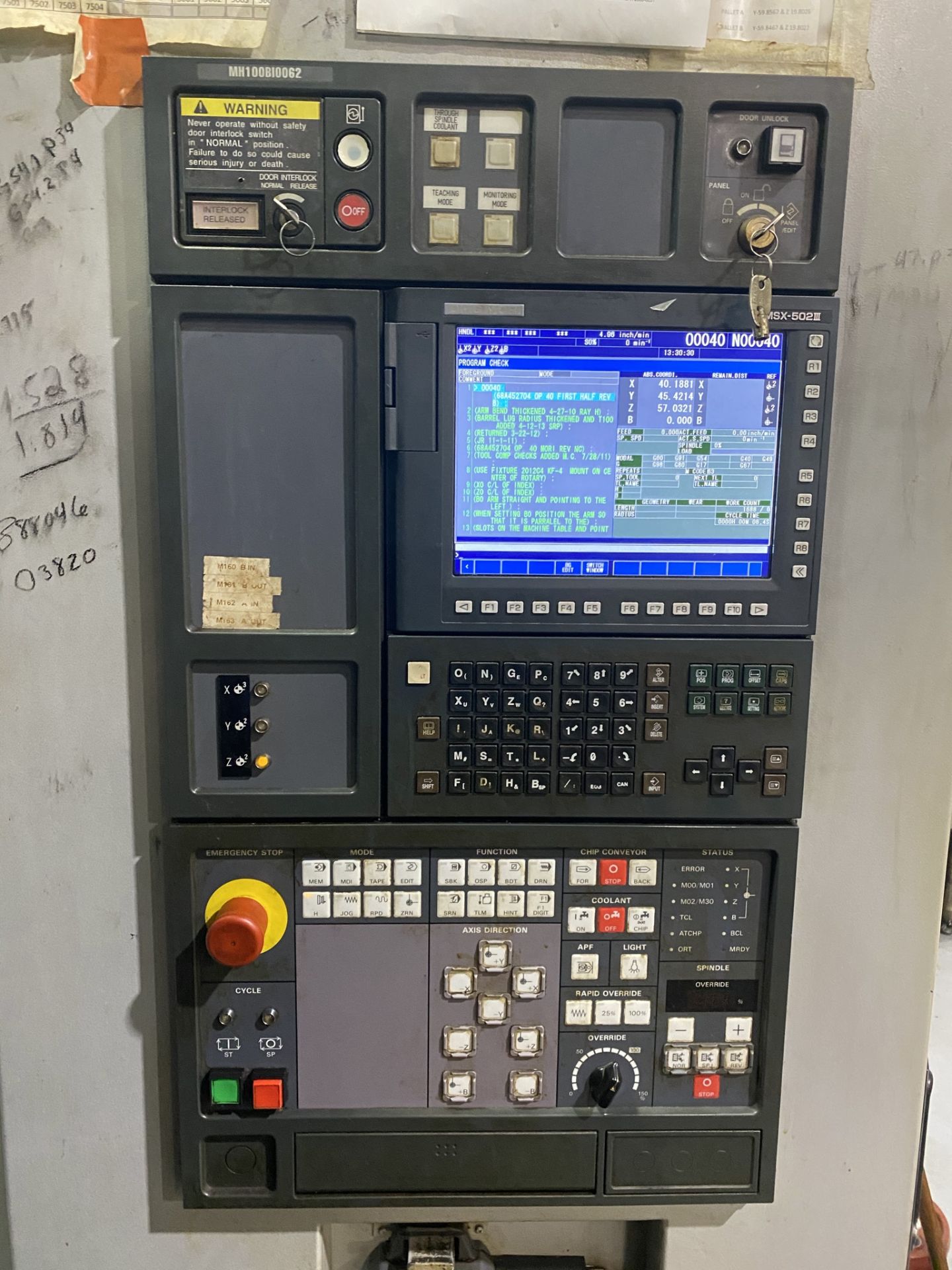 MORI SEIKI MH-1003 CNC HORIZONTAL MACHINEING CENTER, LOCATION OH - Image 4 of 12