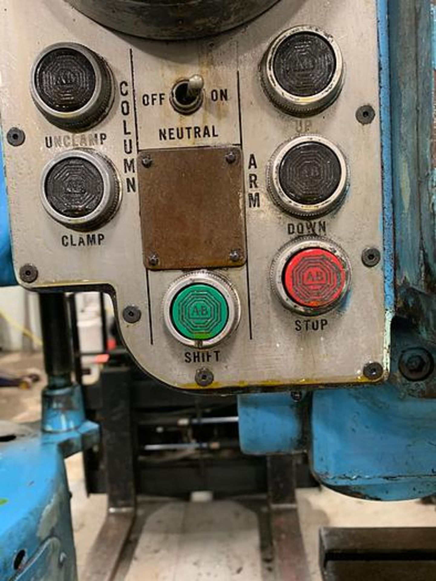 1-USED CARLTON 4' X 13" RADIAL DRILL WITH 3A PRE-SELECT HEAD, SERIAL NUMBER 3A-4542 - Image 9 of 16