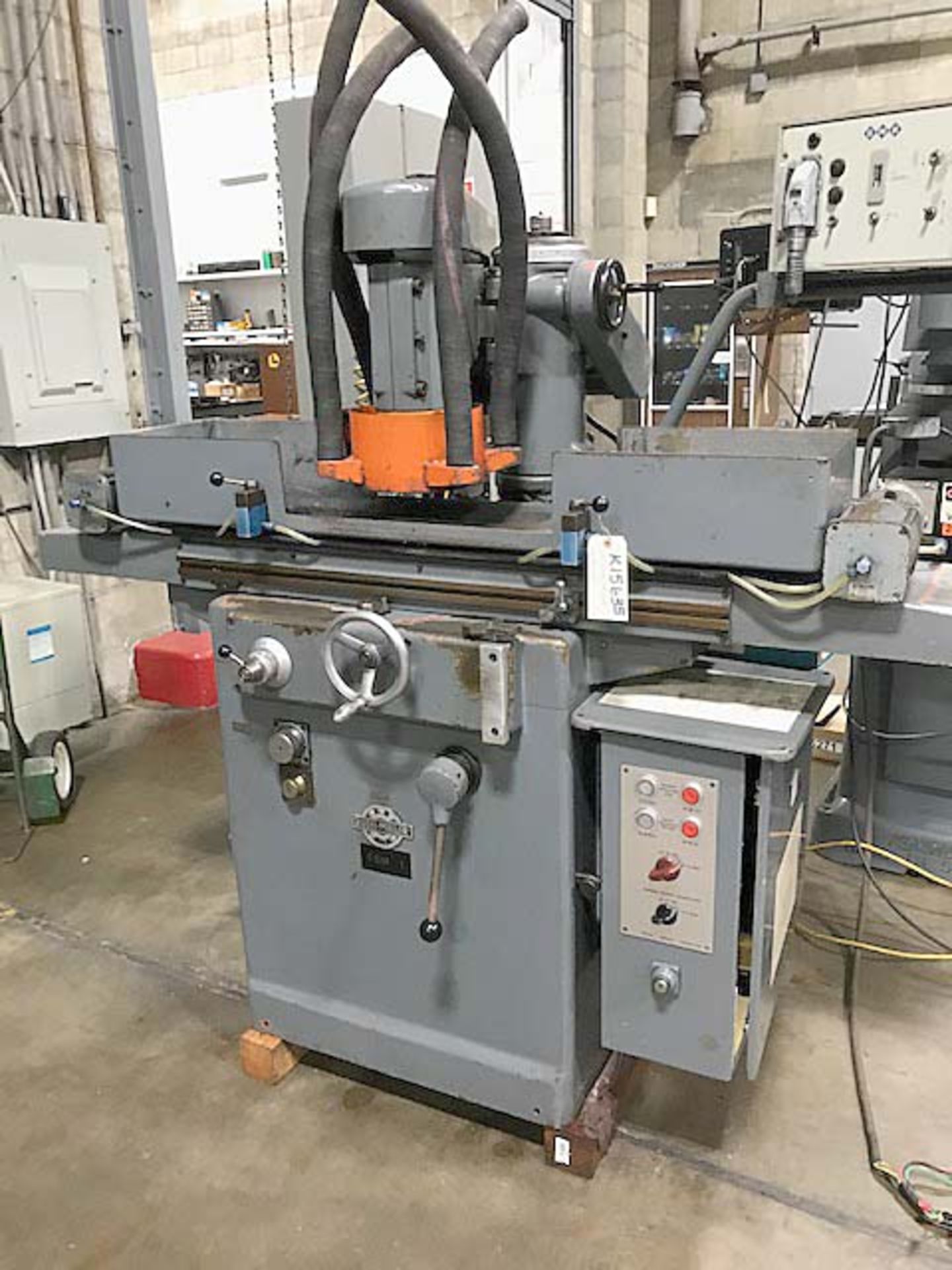 8"X20" GMN VERTICAL SPINDLE RECIPROCATING SURFACE GRINDER, MODEL MPS 3, SN 6331, NEW 1969 - Image 3 of 8