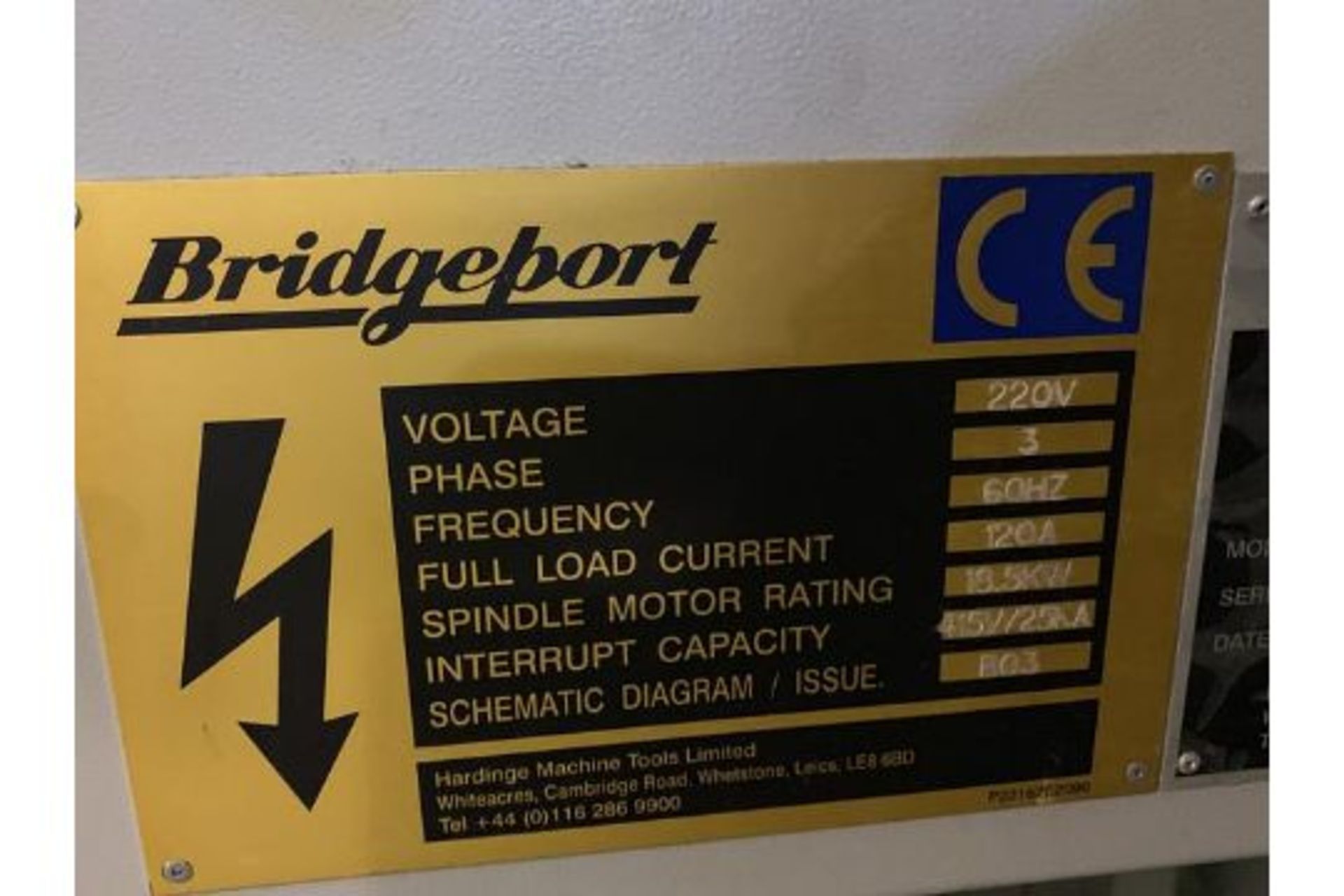 HARDINGE BRIDGPORT MODEL XR760 VMC PRODUCTION CENTER, MACHINE SERIAL NUMBER 310D418 - Image 12 of 15