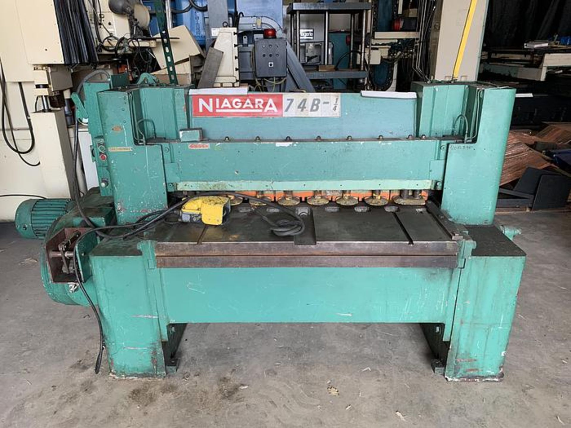 NIAGARA MODEL 74B 4' X 1/4" MECHANICAL SHEAR