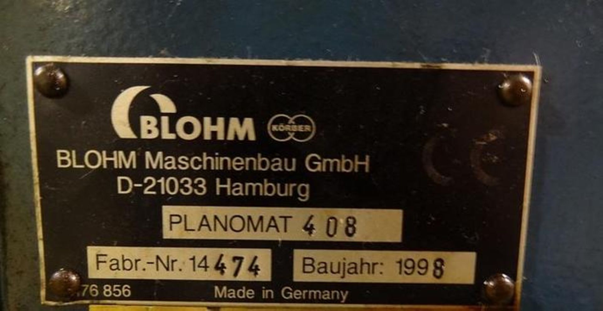 BLOHM PLANOMAT MODEL 408 CNC CREEP FEED GRINDER - Image 7 of 14