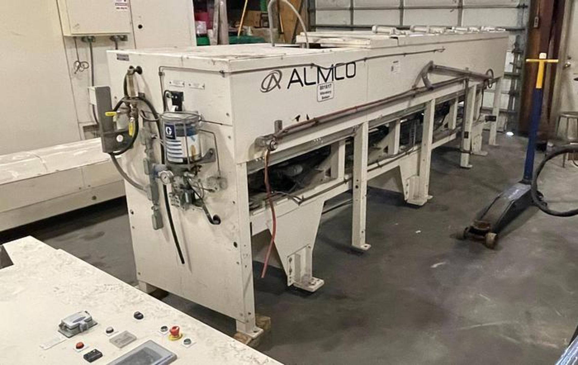 ALMCO MODEL V14-156TF COMBINATION WASHER & VIBRATORY TUNNEL FINISH & INLINE CONVEYOR WASHER