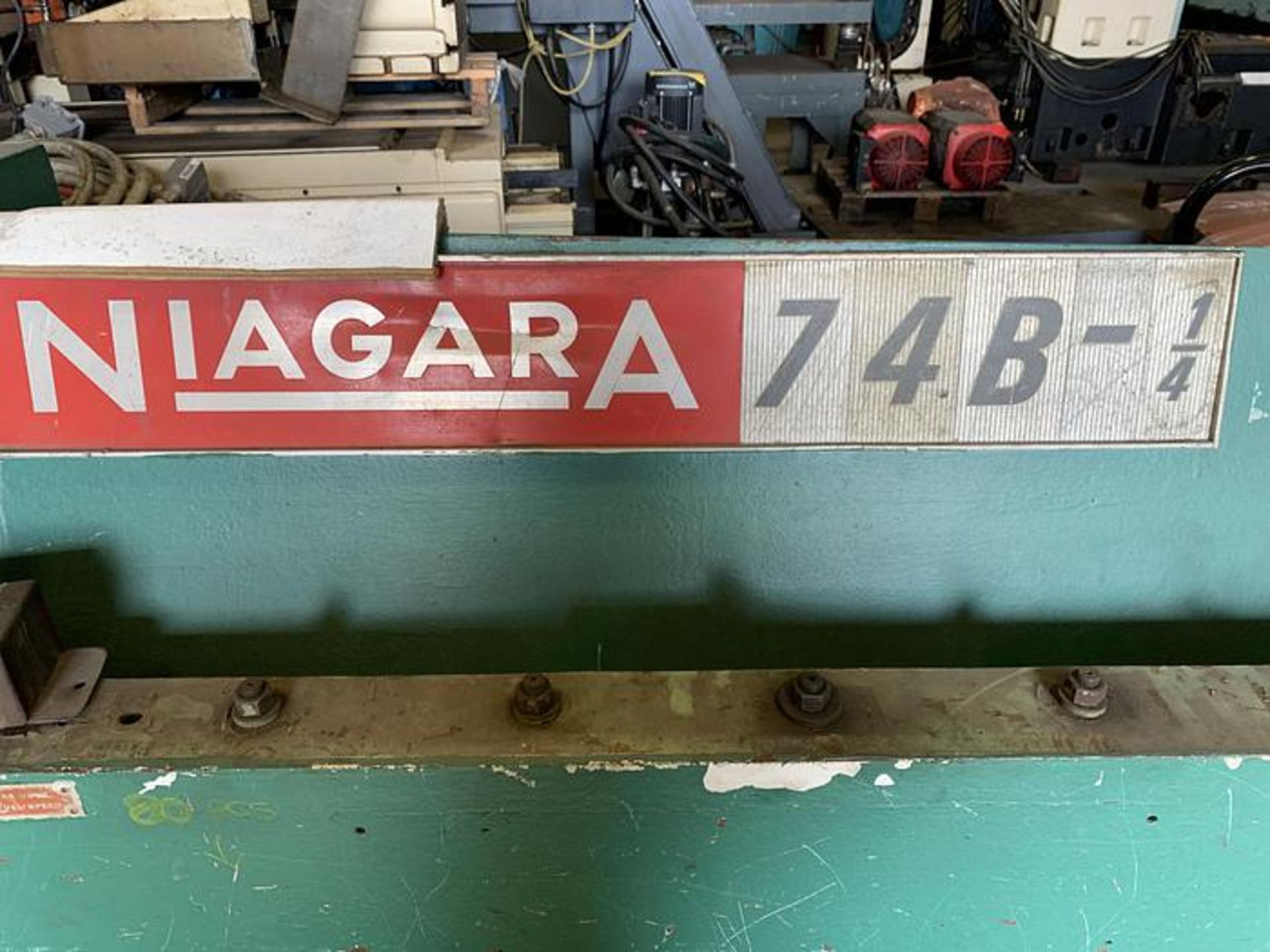 NIAGARA MODEL 74B 4' X 1/4" MECHANICAL SHEAR - Image 7 of 8