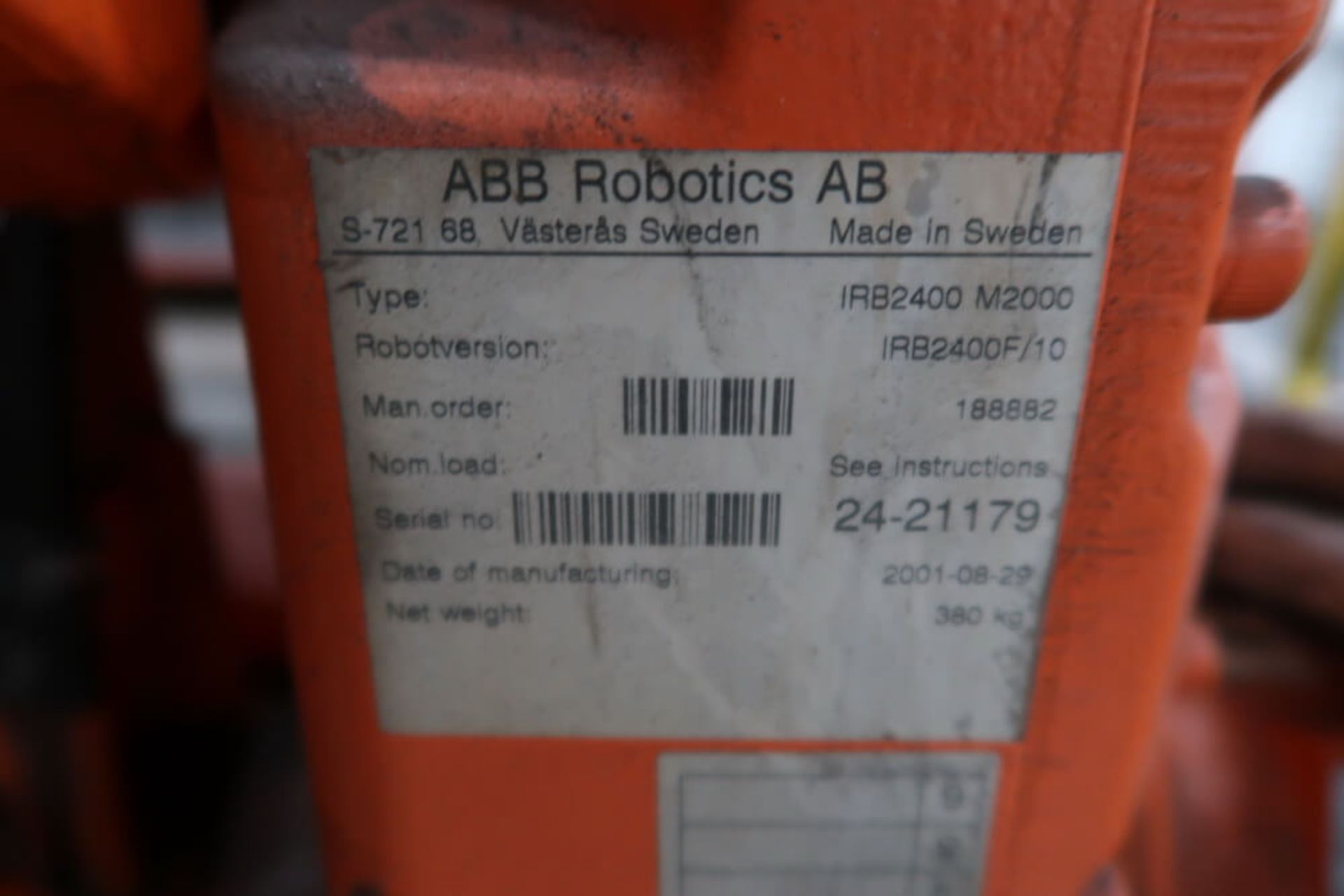 ABB ROBOT IRB 2400 S4C M2000 FLAME TREATMENT SYSTEM, HEAT TREATED PLASMA SYSTEM - Image 17 of 17