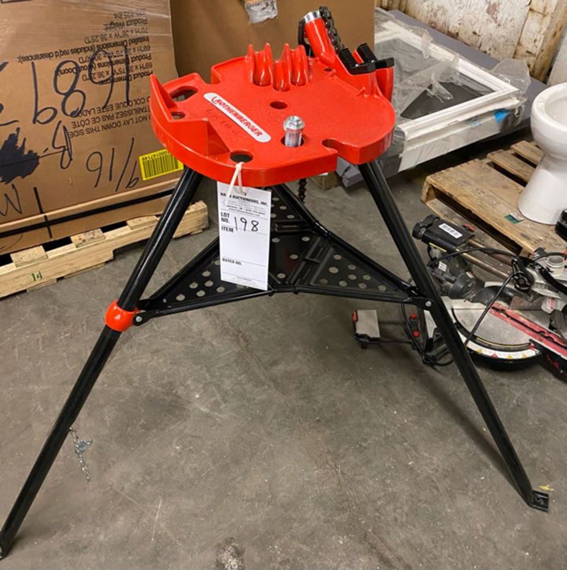 ROTHENBERGER TRI-STAND WITH CHAIN VISE