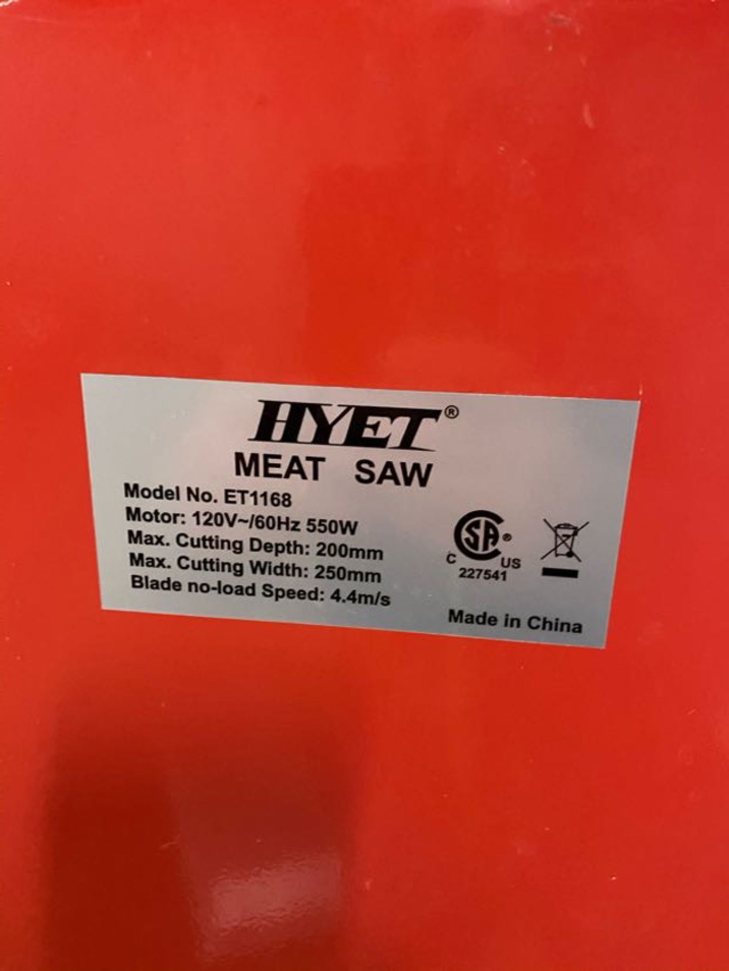 HYET MEAT SAW - Image 2 of 3