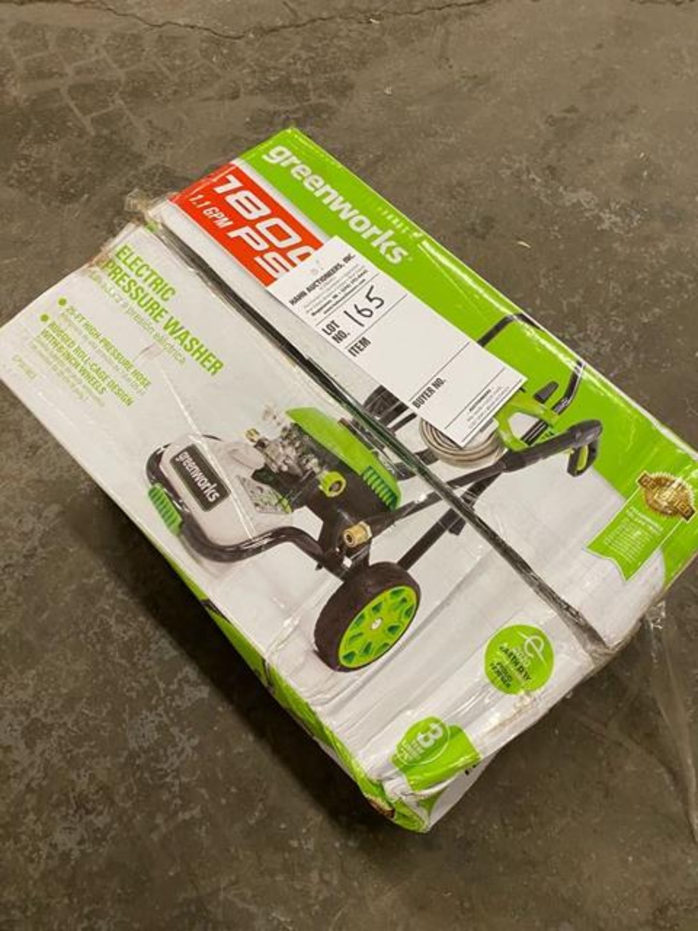 GREENWORKS ELECTRIC PRESSURE WASHER