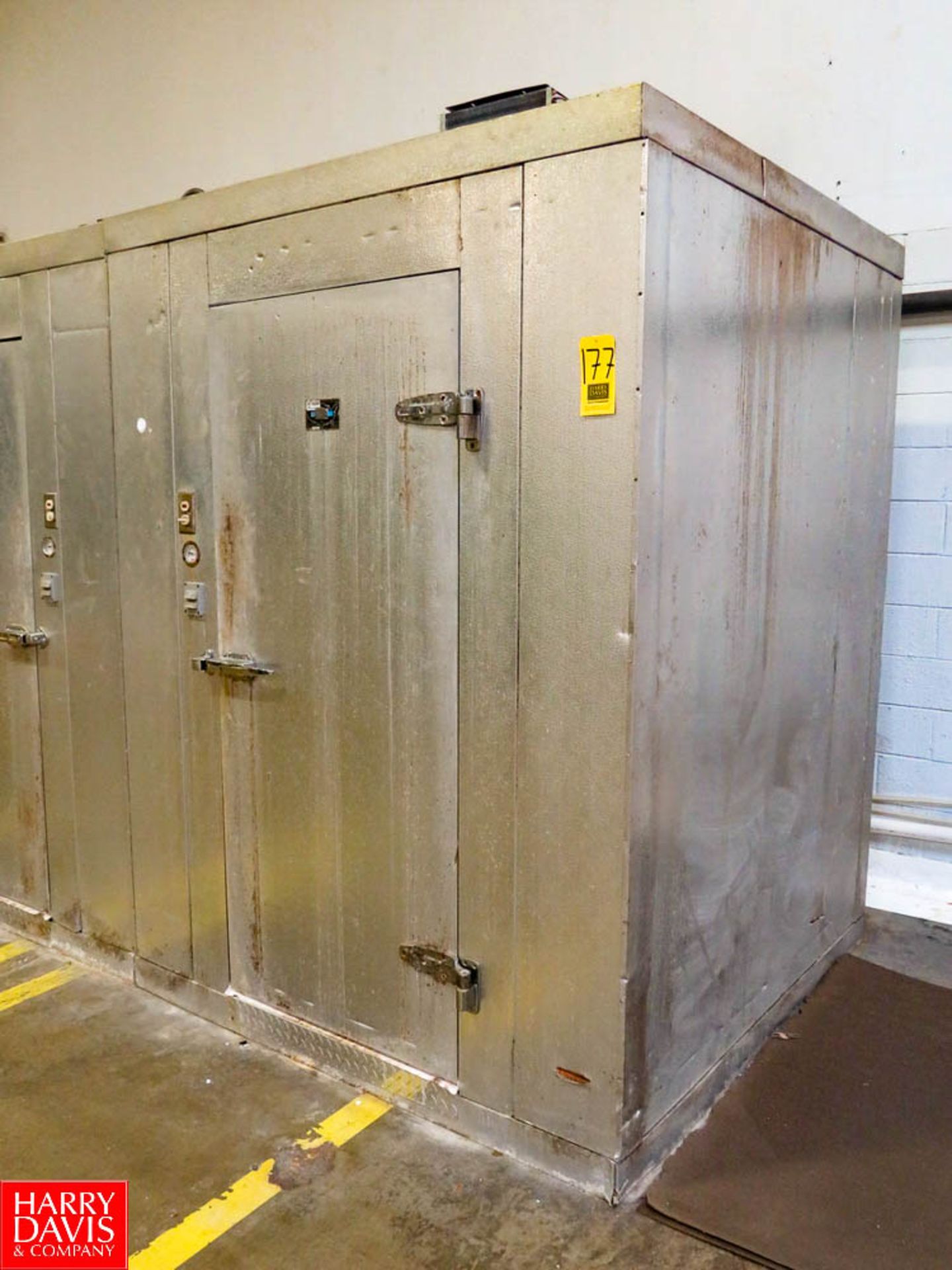 American Cold Storage Walk In Freezer 6' X 5' 8" X 7' 8", S/N 1121 Rigging Fee: $900