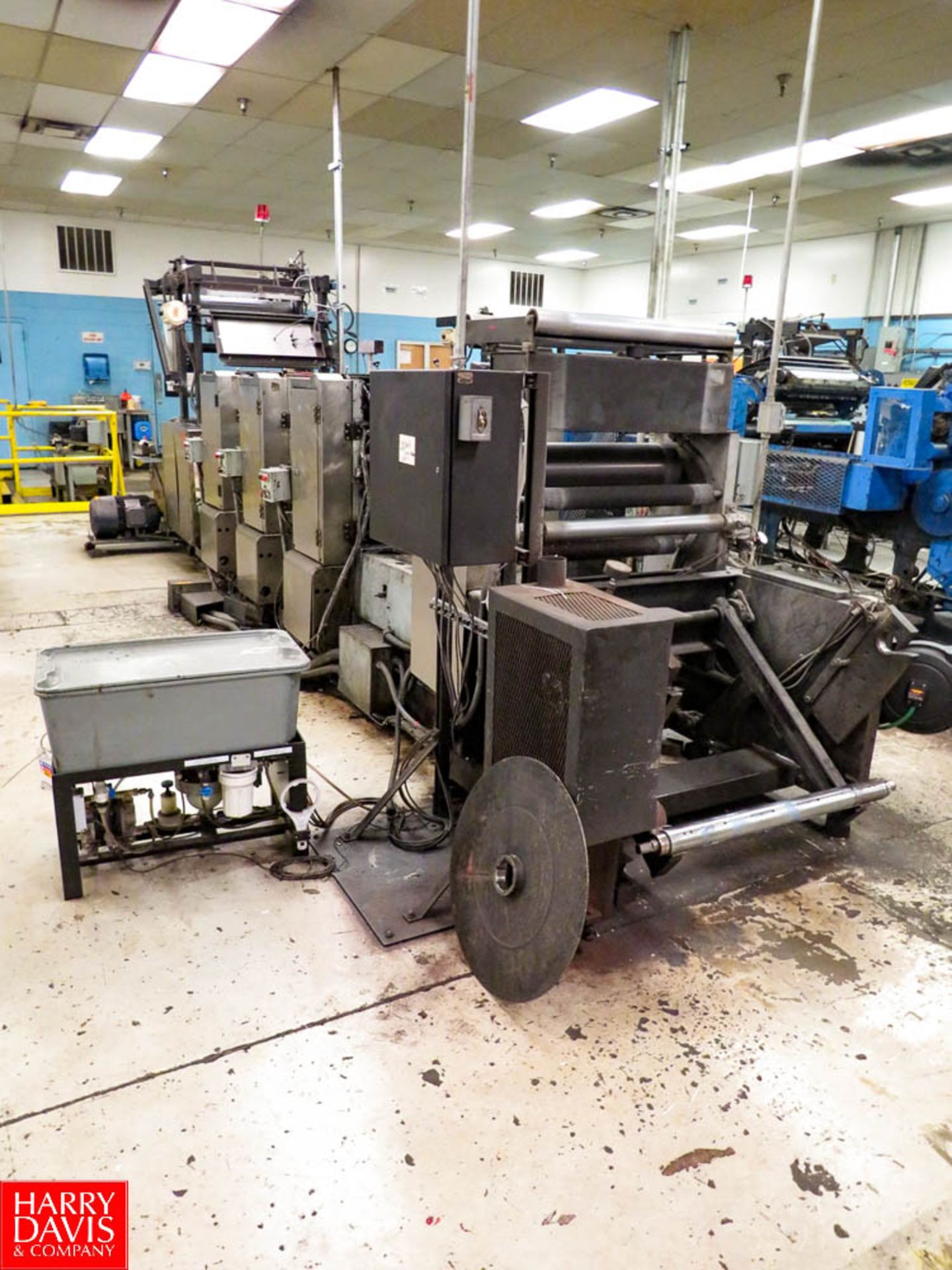 Witt Engineering Offset Printing Press 3- Color, Electronic Web Guides, with Electrical Cabinet - Image 6 of 8