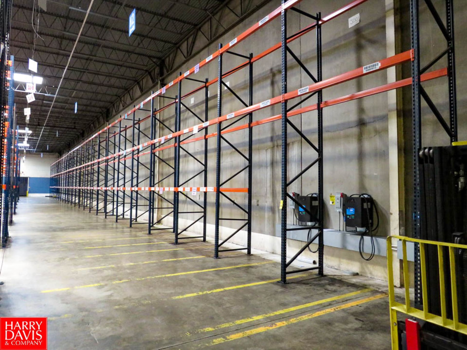 Sections of Pallet Racking to Include: (26) 18' Uprights, (144) 8' Horizontals