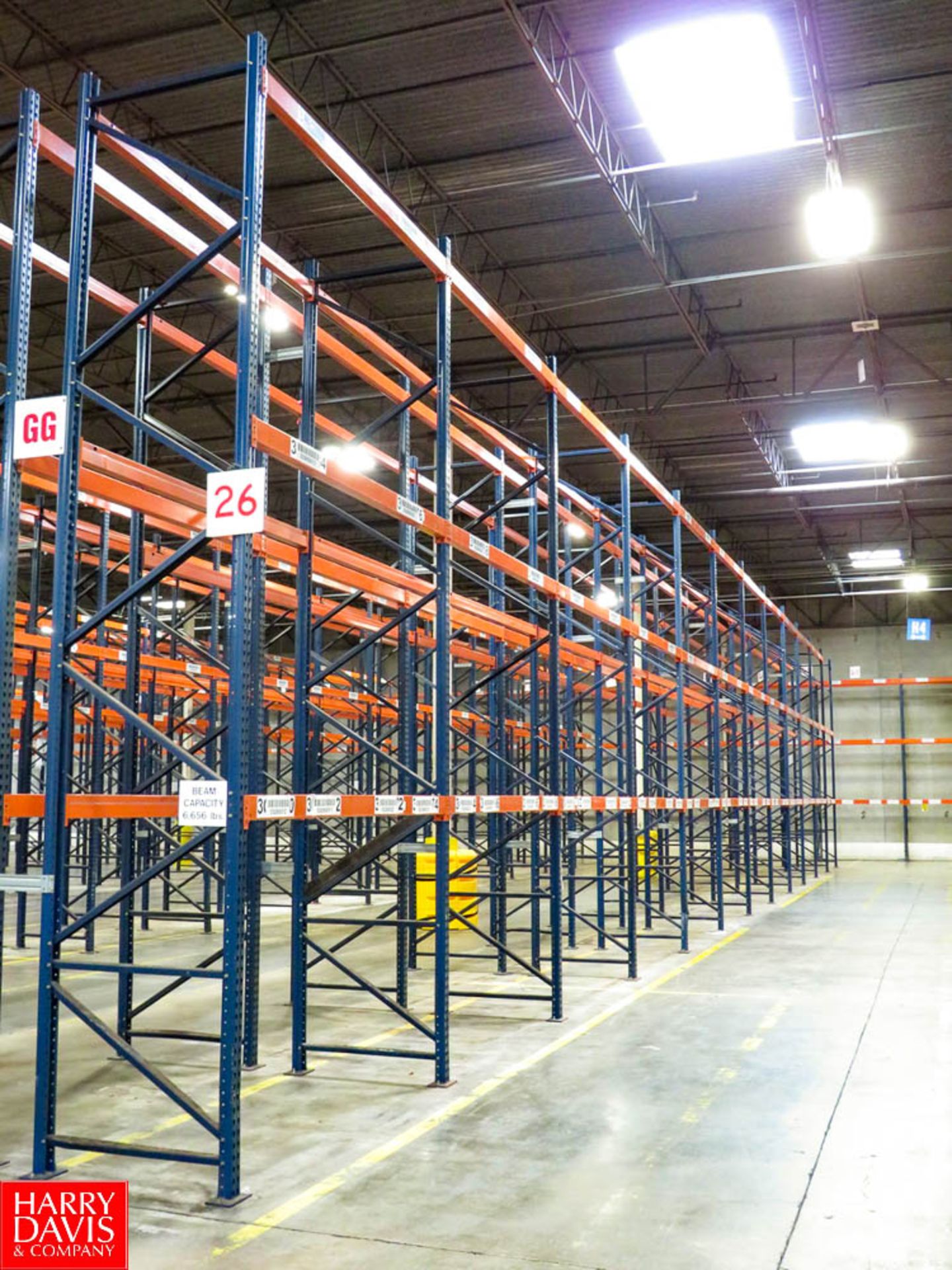 Sections of Pallet Racking to Include: (26) 18' Uprights, (144) 8' Horizontals