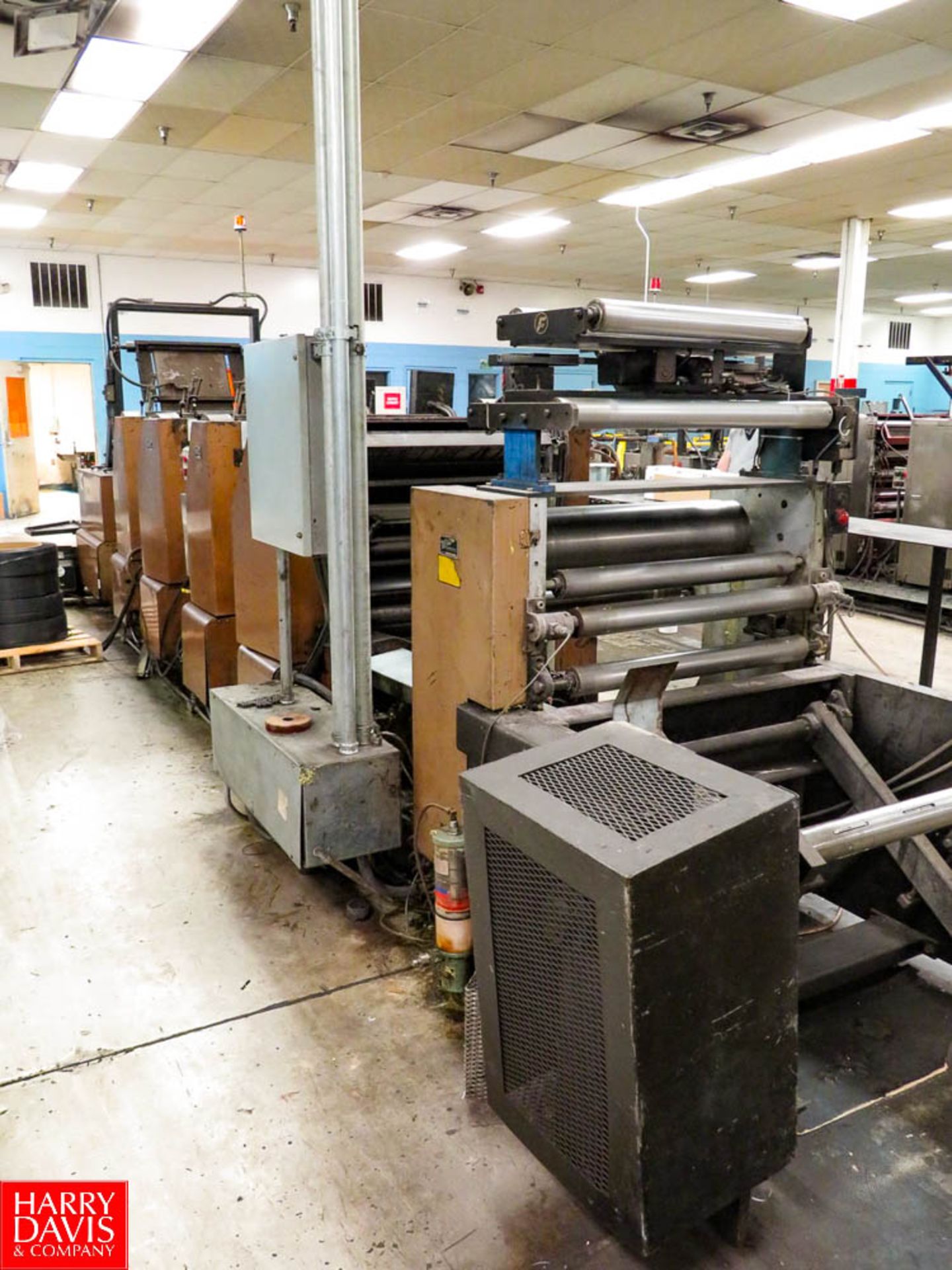 Witt Engineering Offset Printing Press 4- Color, Electronic Web Guides, with Electrical Cabinet - Image 8 of 10