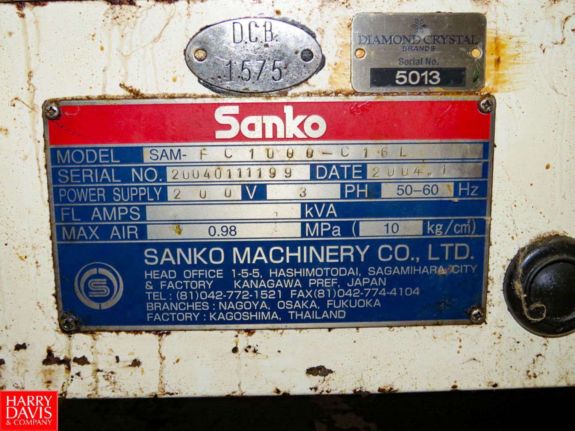 Sanko Automatic Filling & Packaging Machine, Model SAM-FC1000-C16L Rigging Fee: $500 - Image 3 of 3