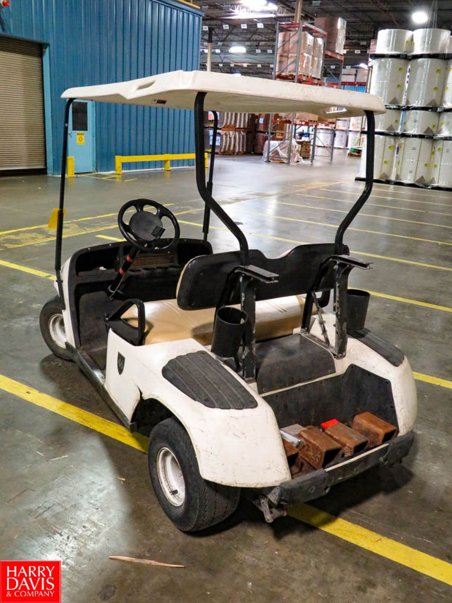 EZ-GO Electric Golf Cart with Batteries and Canopy Rigging Fee: $100