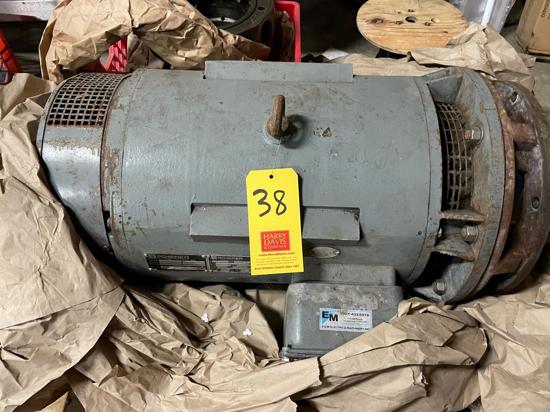 Spare Separator Motor, 22 HP Rigging fee: $150