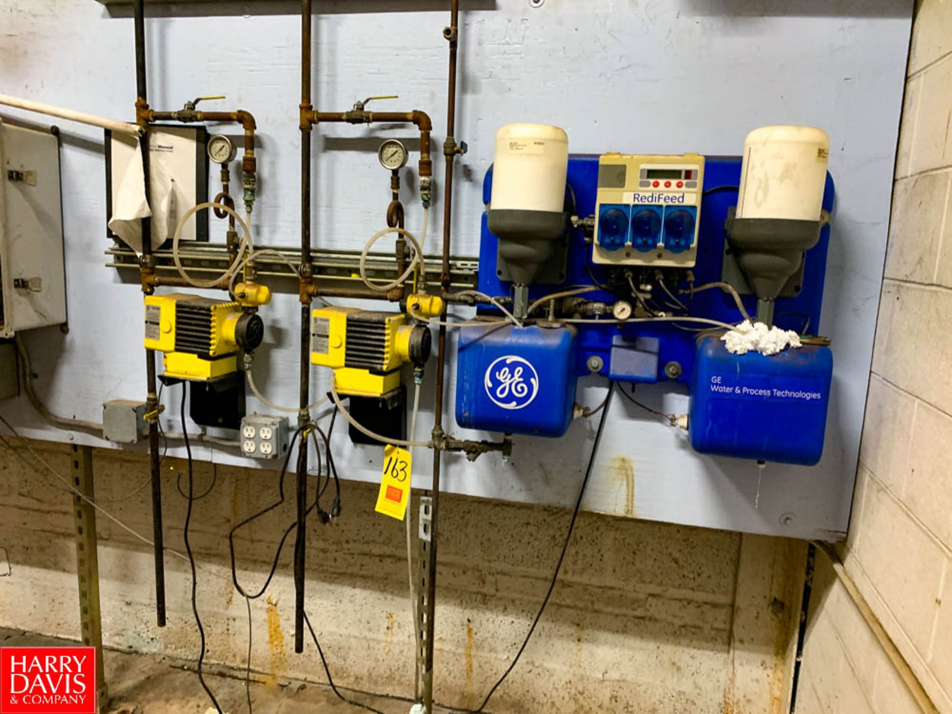 Chemical Feed System, with (2) LMI Pumps Rigging Fee:$250