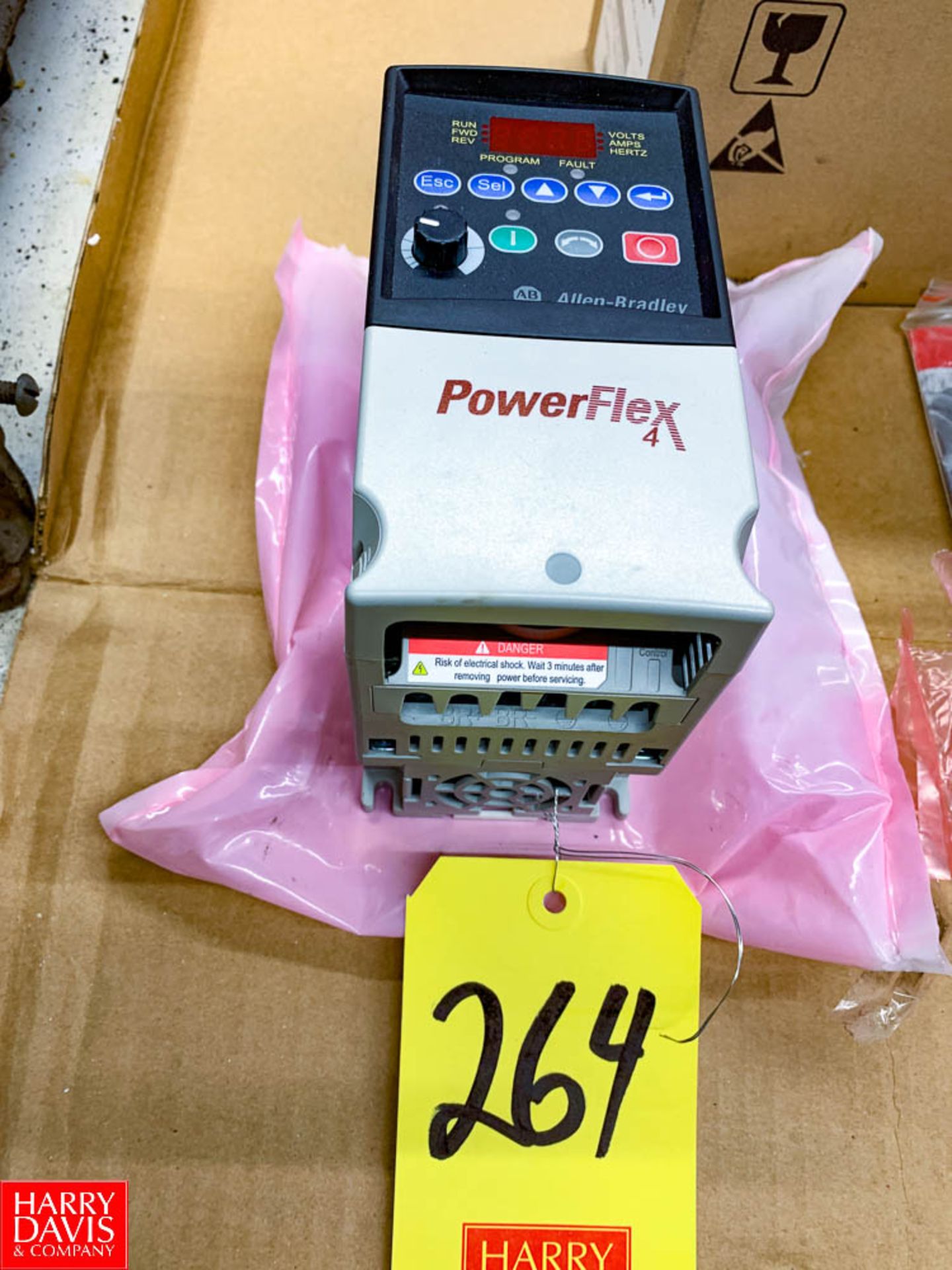 Allen Bradley 2 HP Powerflex 4 Variable Frequency Drive Rigging Fee:$25