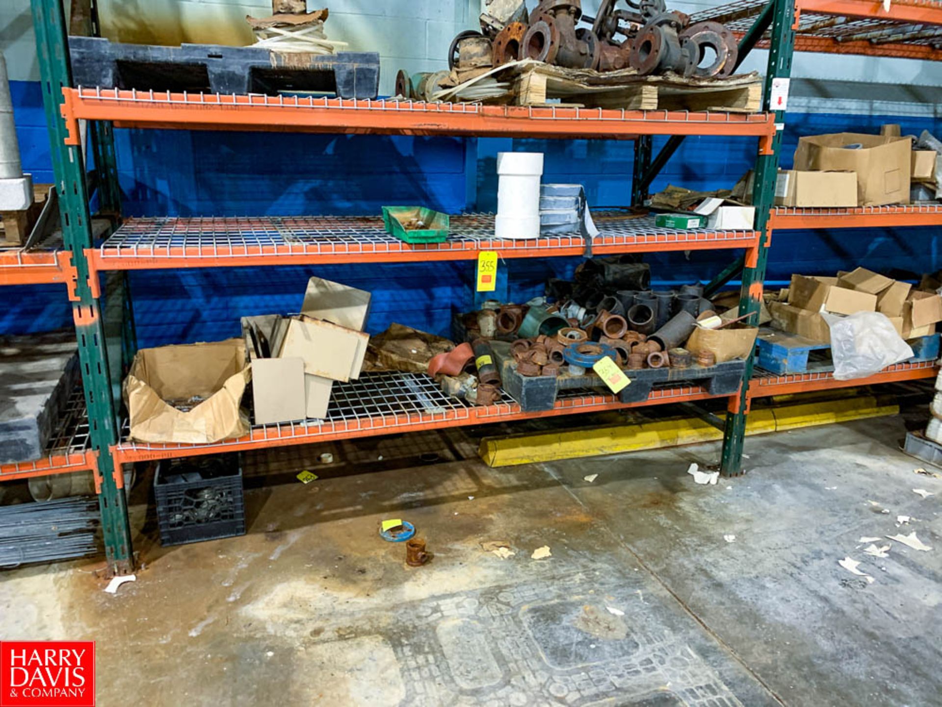 Assorted Pumps, Valves, Pipe Fittings, And Hardware Located On Rack And Floor Rigging Fee:$1500