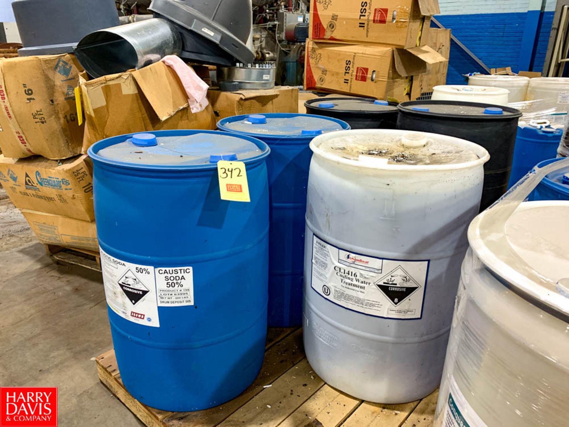 Barrels Chem Treat Cooling Water Treatment And Caustic Soda Rigging Fee:$75