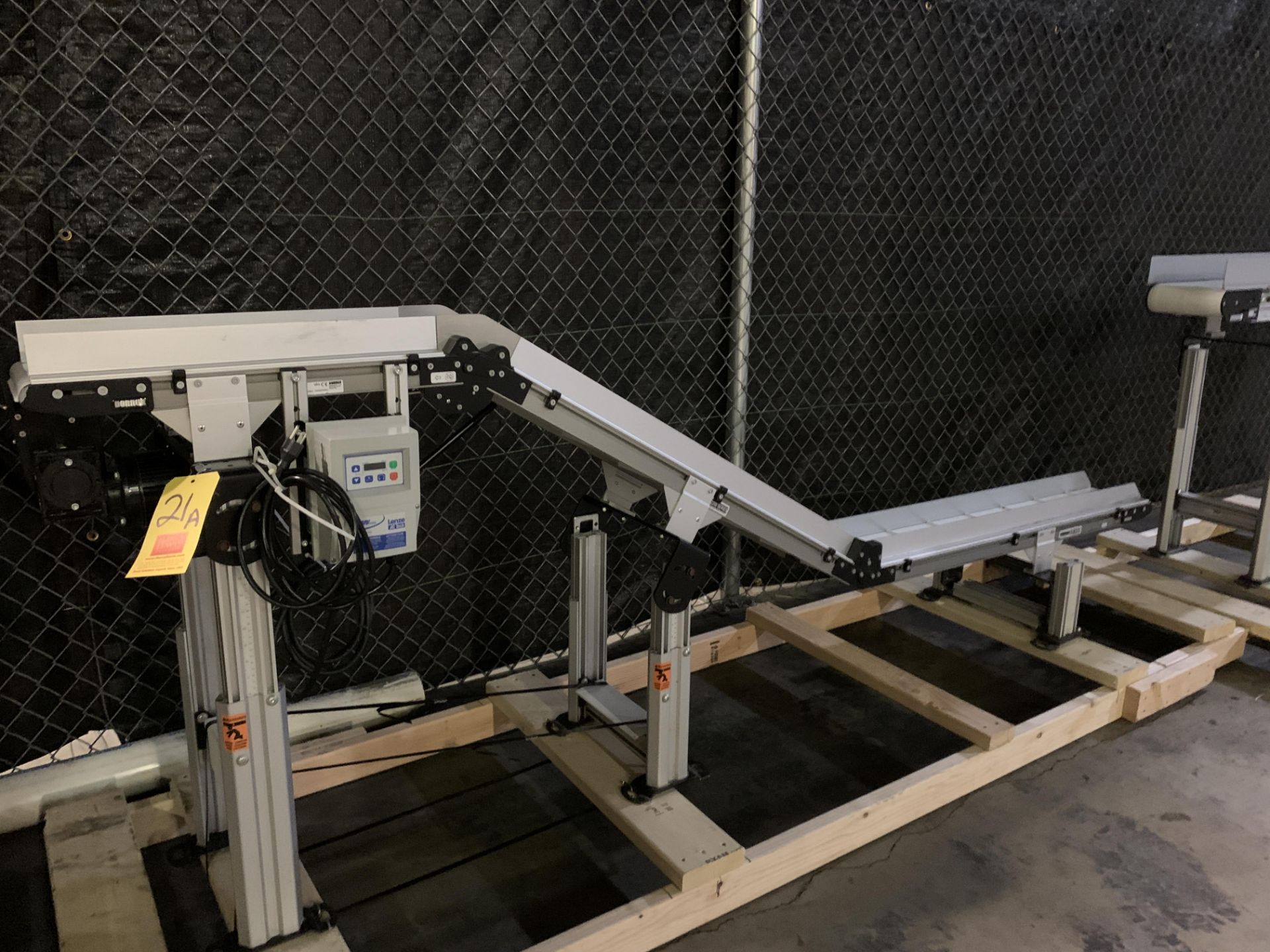 Dorner 2200 Series 6" Wide Power Inclined Out-feed Conveyor Rigging Fee: $250 - Image 2 of 2