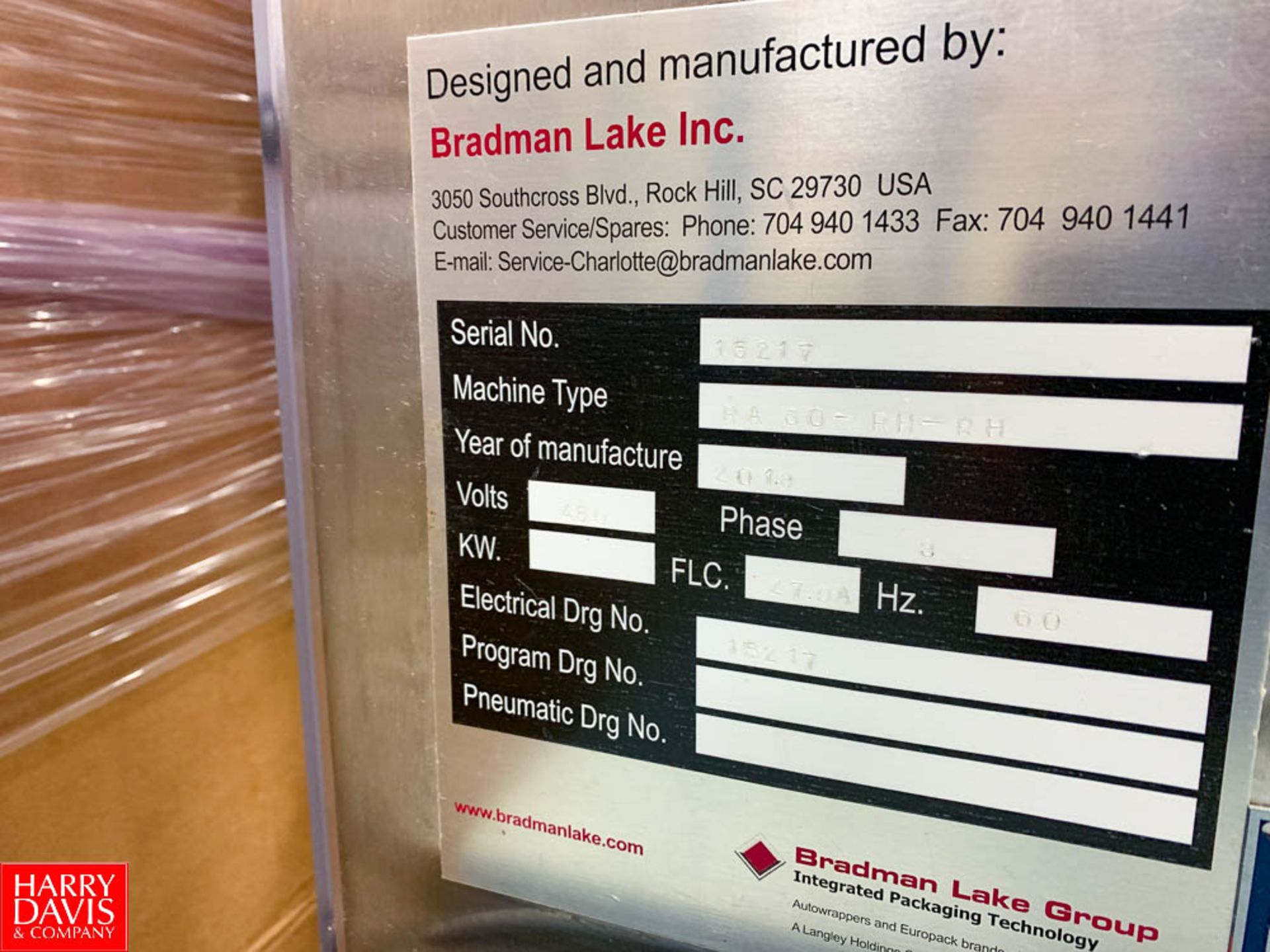 2013 Bradman Lake Inc. Carton Closer, Model: RA 60-RH-RH, S/N: 16217, With Allen Bradley Controls - Image 2 of 2