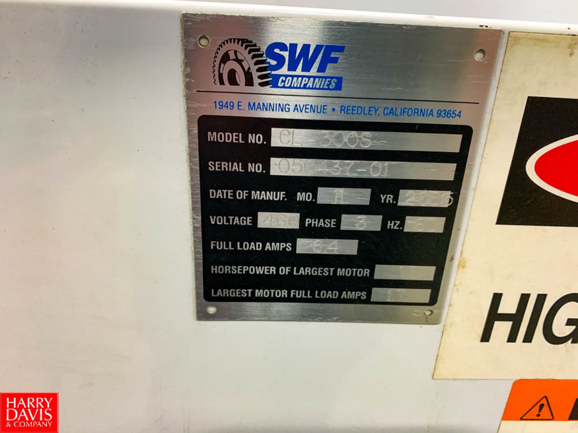 SWF Cartoner Model: CL-300S, S/N: 050437-01, With Allen Bradley Micro Logix 1200 Controls And - Image 3 of 3