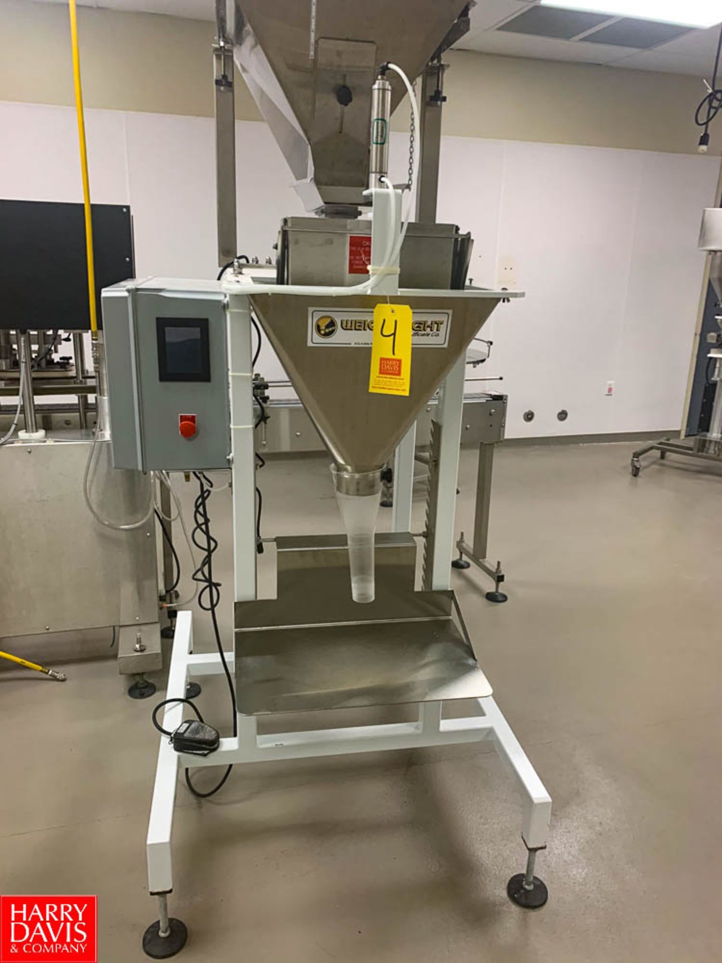 2014 Weigh-Right Scale Filler, S/N:50816340 Model: 1Q-1ES Rigging: $250