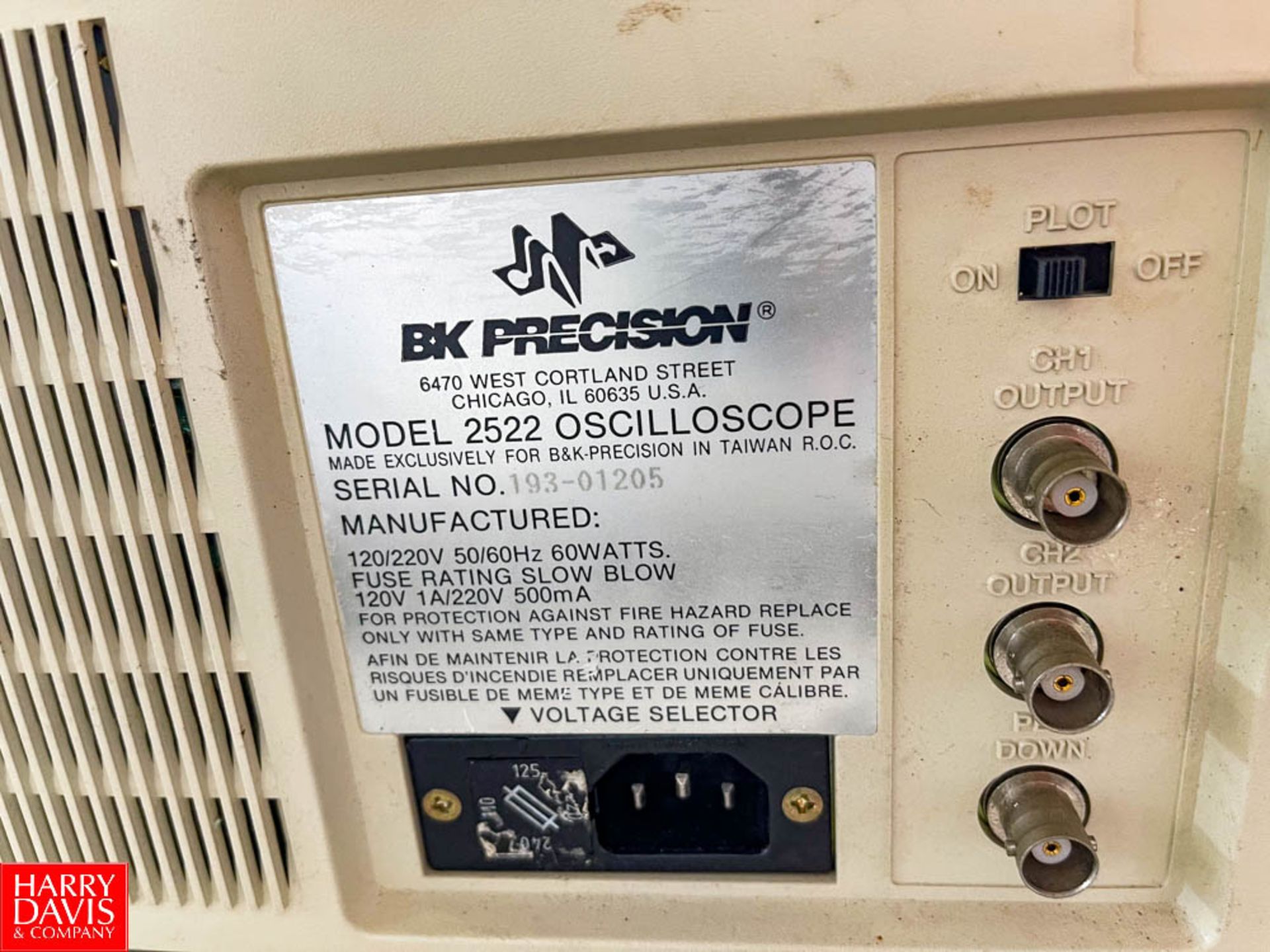 BK Precision Digital Storage Oscilloscope Model 2522 - Image 2 of 2