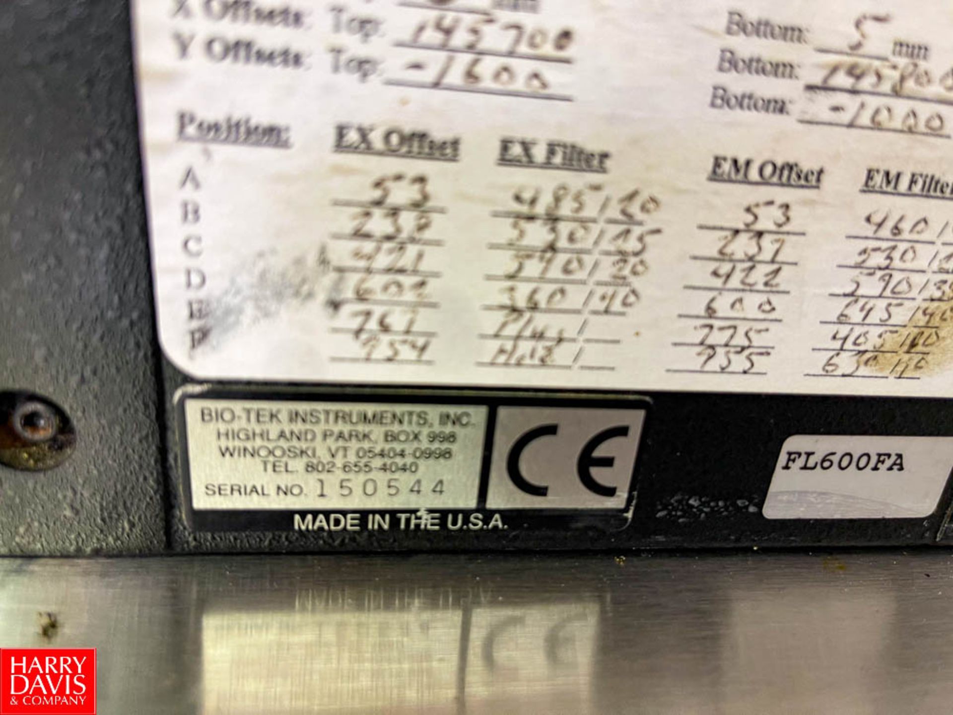 Bio-Tek Instruments FL600 Microplate Flouresence Reader - Image 2 of 2