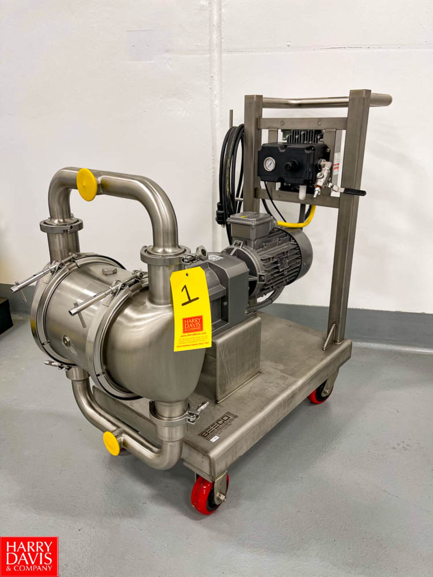 2019 Graco S/S Diaphragm Pump Model SE2B.0336, with Nord 5 HP Motor, Nord Gear Reducer, Allen