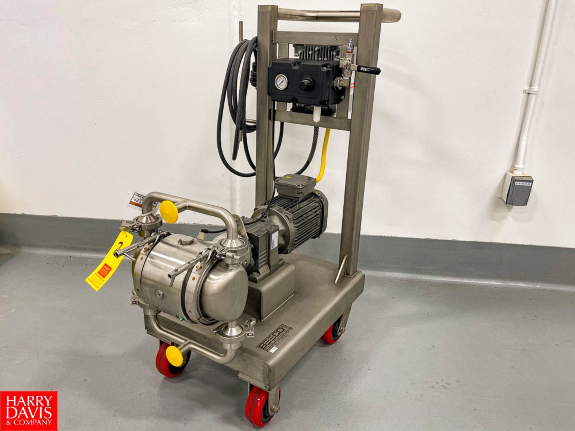 2019 Graco S/S Diaphragm Pump Model SE1B.0012, with SEW Eurodrive 2 HP Motor, SEW Eurodrive Gear