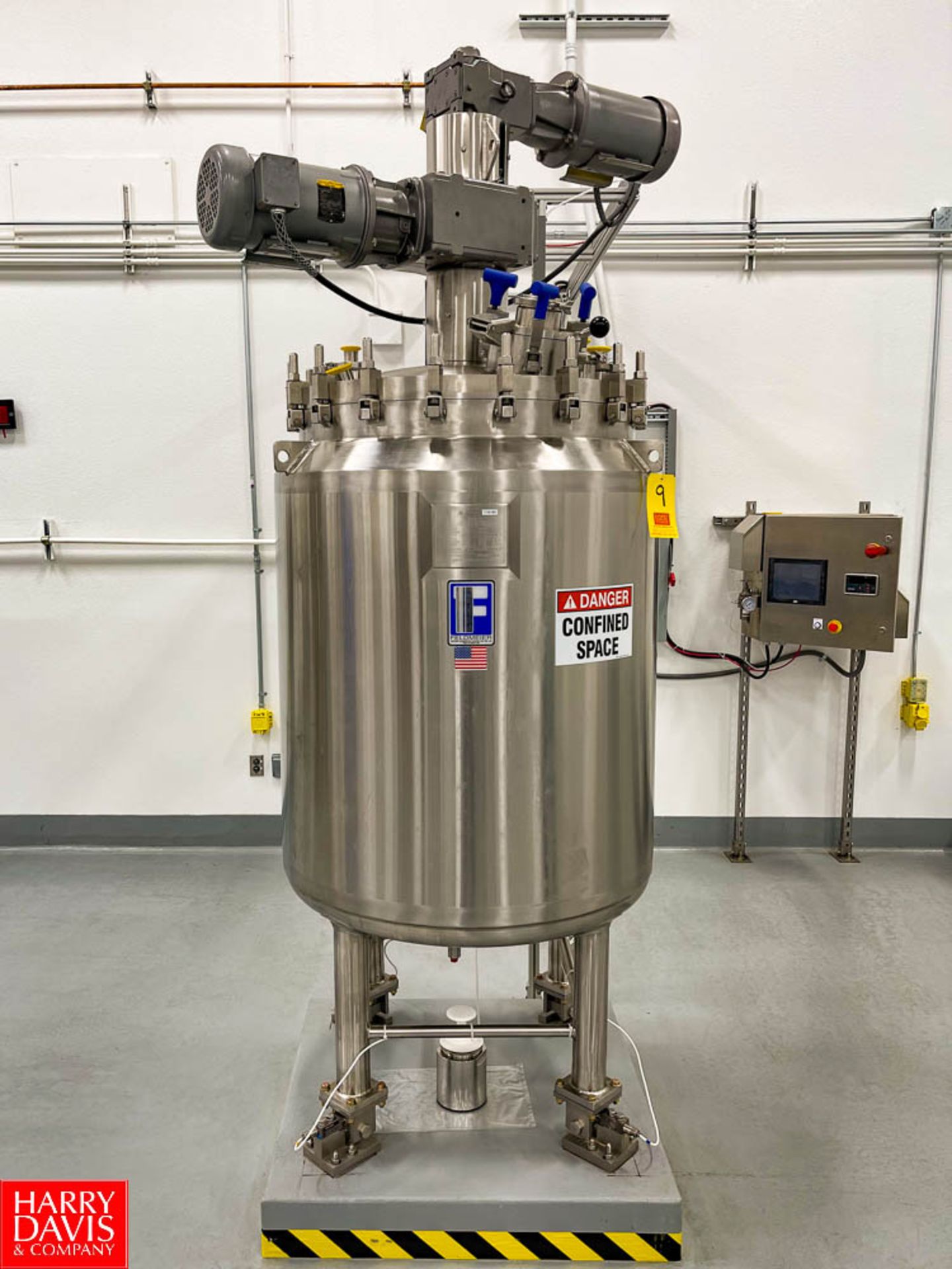 2019 Feldmeier 120 Gallon Vacuum-Jacketed Dome-Top 316L S/S Tank : SN 19EO437, Mounted on Load Cells - Image 4 of 10
