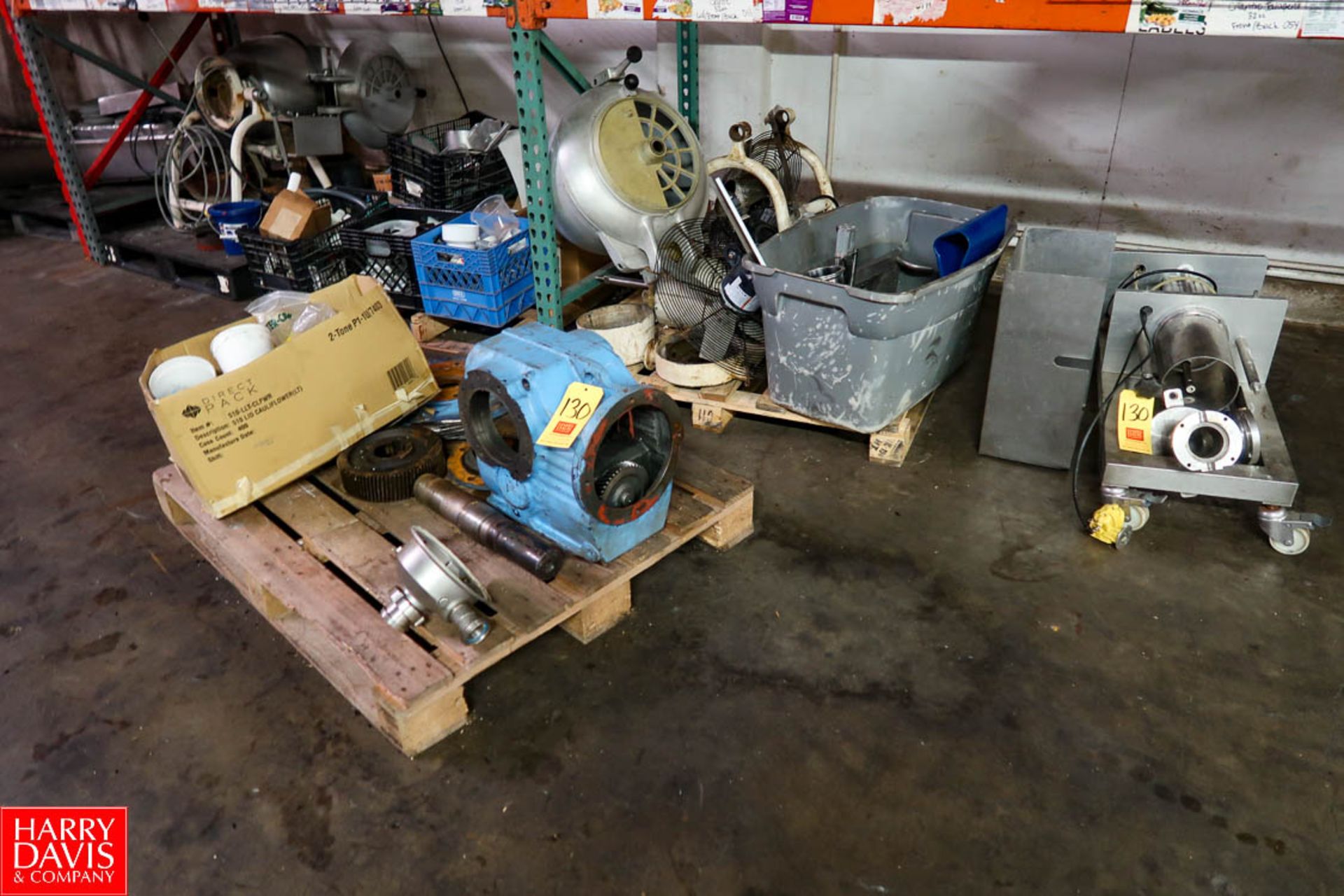 Remaining Contents of Warehouse Storage to Include Machine Parts, Bowl Chopper Components, Biro Meat