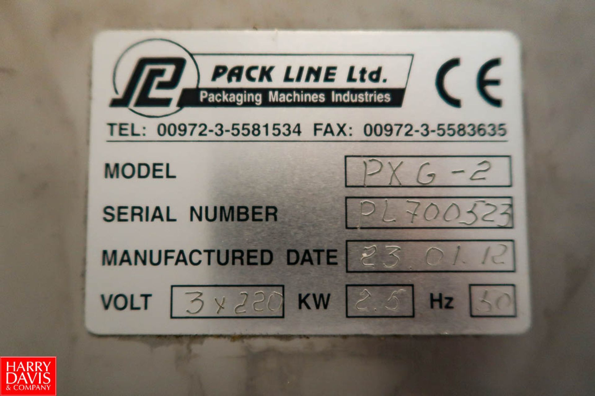 2012 PackLine Model: PXG-2 S/N: PL700523, Operated at 40 – 50 per Minute with Allen Bradley PLC - Image 9 of 9