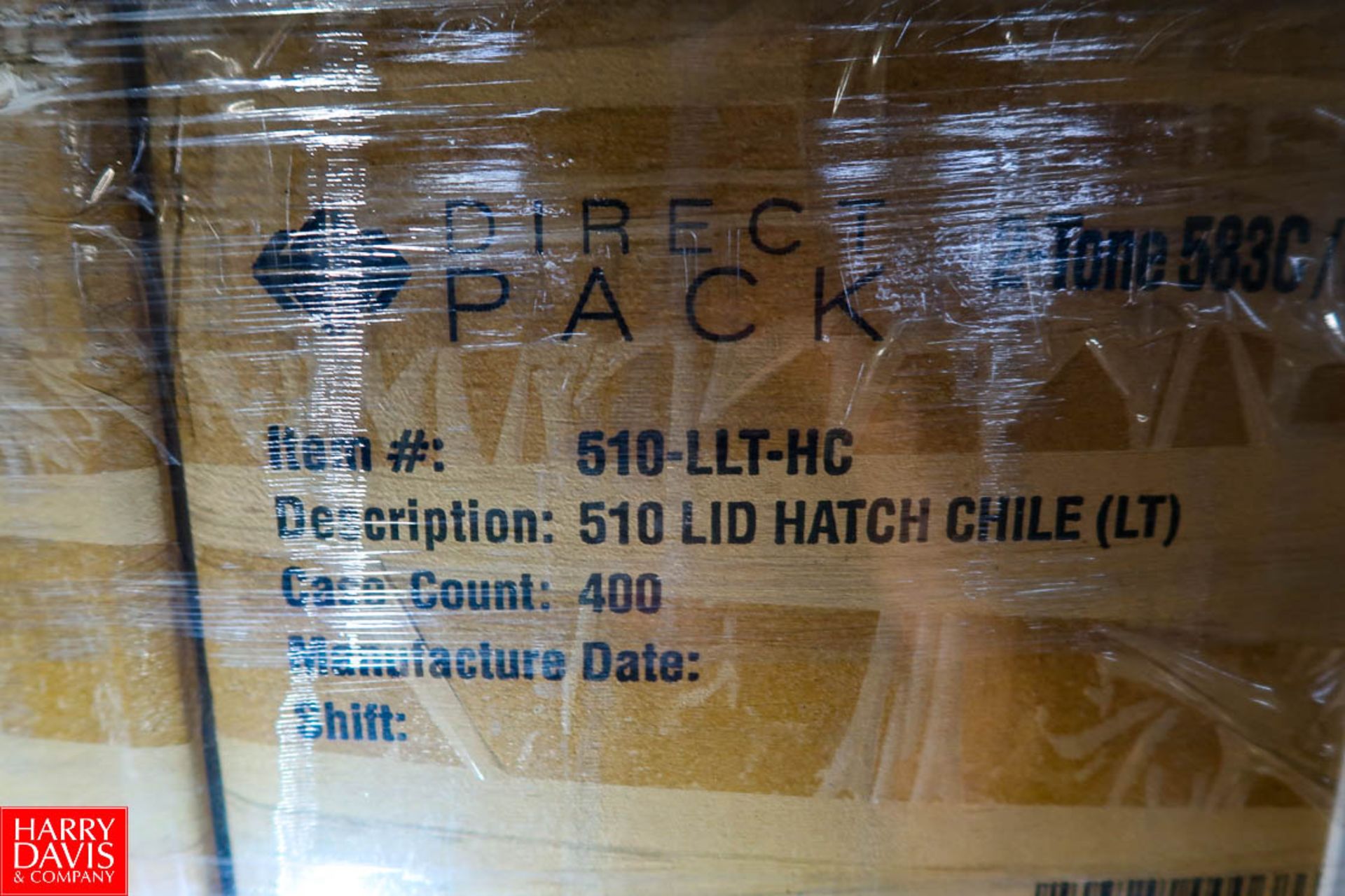(171) Direct Pack 510 Hatch Chile (LT) Lids Model: 510-LLT-HC, 400 Units Per Case. - Image 2 of 2