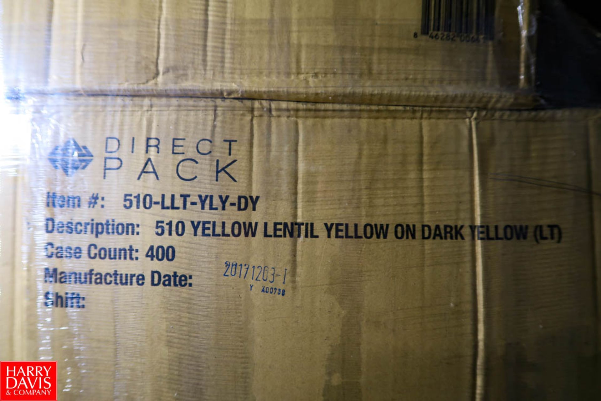 (170) Direct Pack 510 Yellow Lentil on Dark Yellow (LT) Lids Model: 510-LLT-YLY-DY, 400 Units per - Image 2 of 2