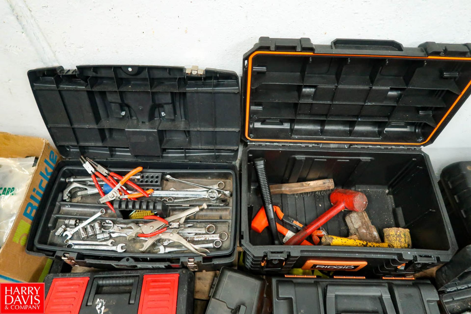 Pallet of Tool Boxes with Contents of Hand Tools. Rigging Fee: $ 45.00 - Image 2 of 4